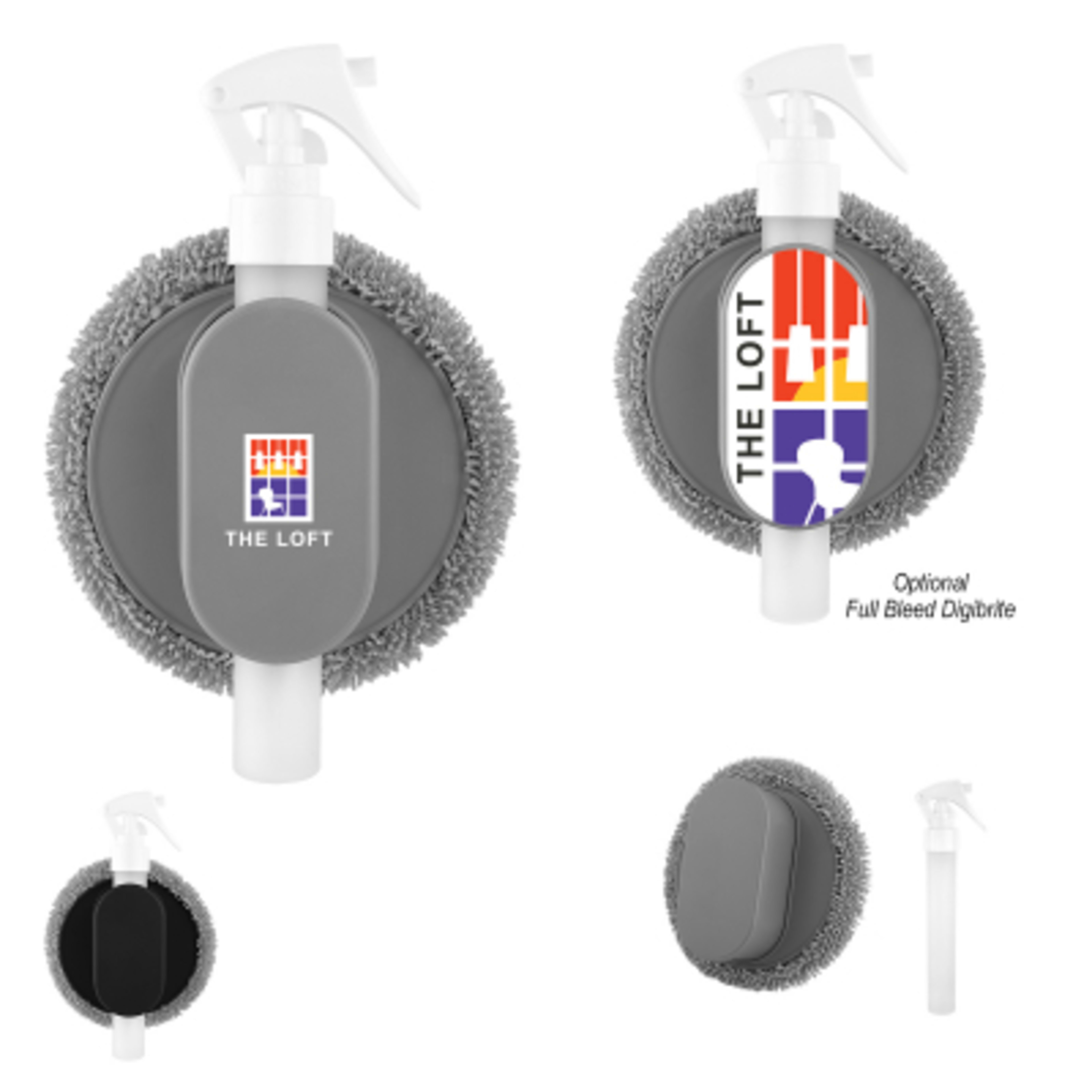 Spray Bottle with Cleaning Cloth Refillable - 40 ml - Group Shot - product view 3