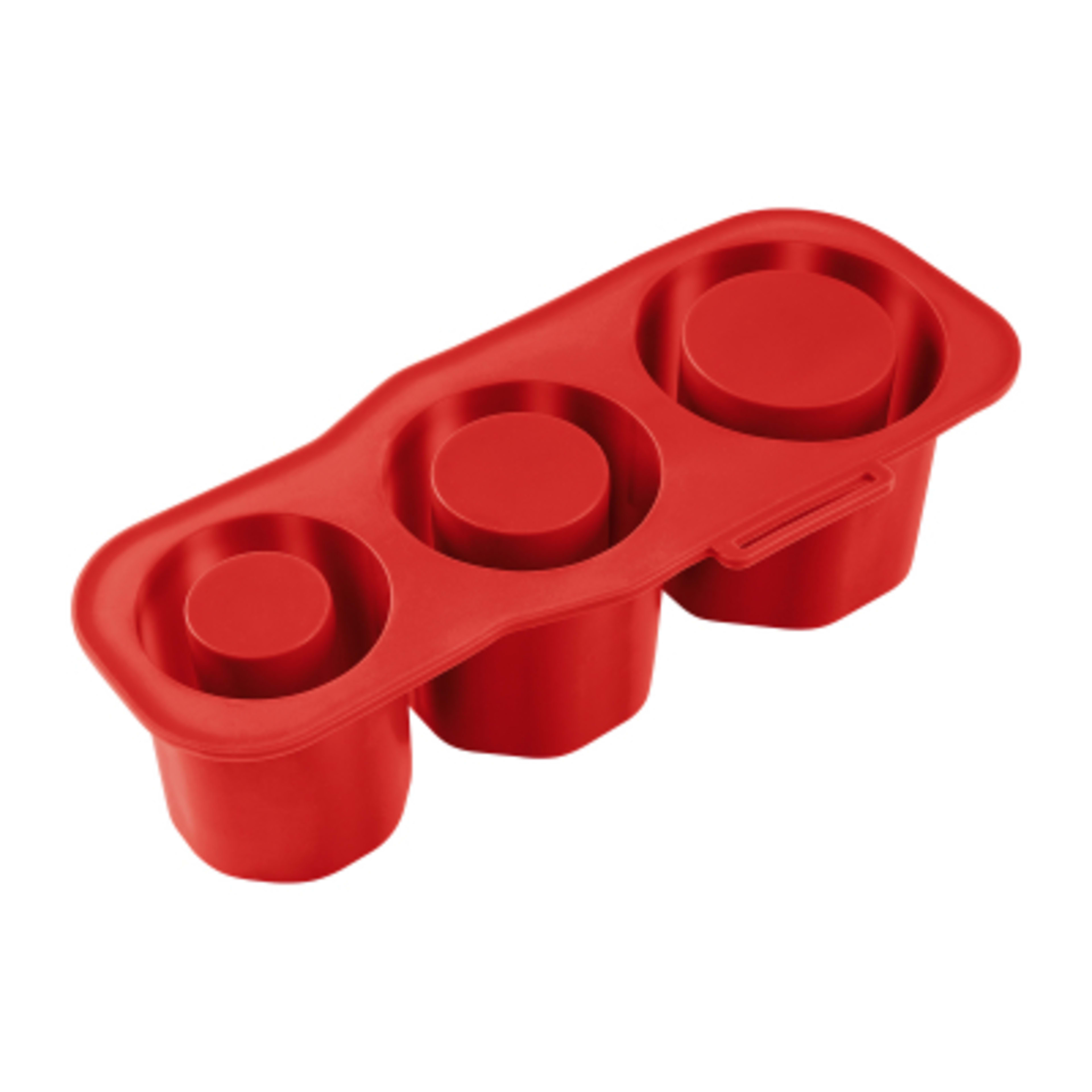Silicone Ice Cube Mold for 40 oz Tumblers - 10 in - Red - Open - product view 3