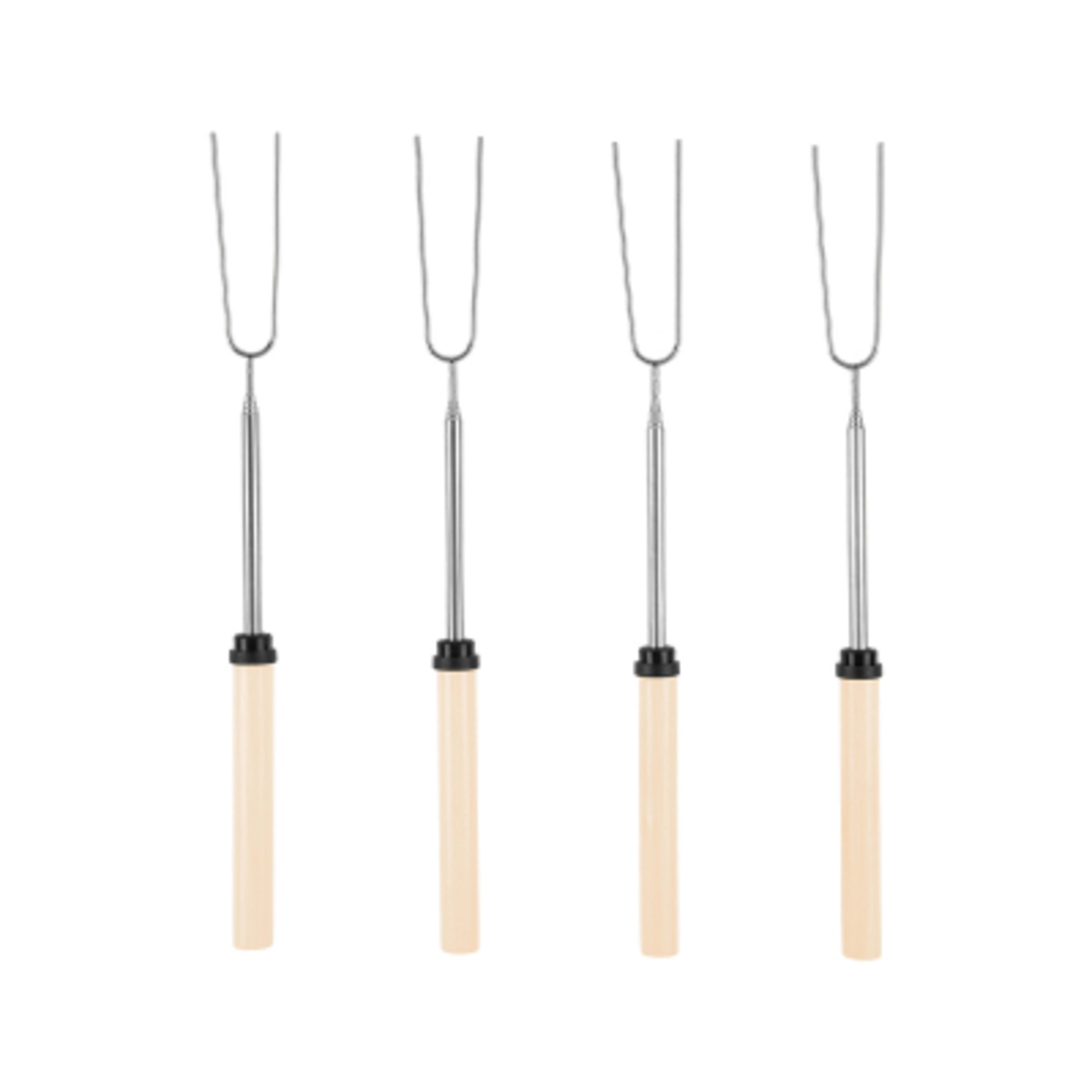 Extendable Skewer Set for Hot Dogs and S'mores - 14 in - FSC/WOO - Skewers - product view 2