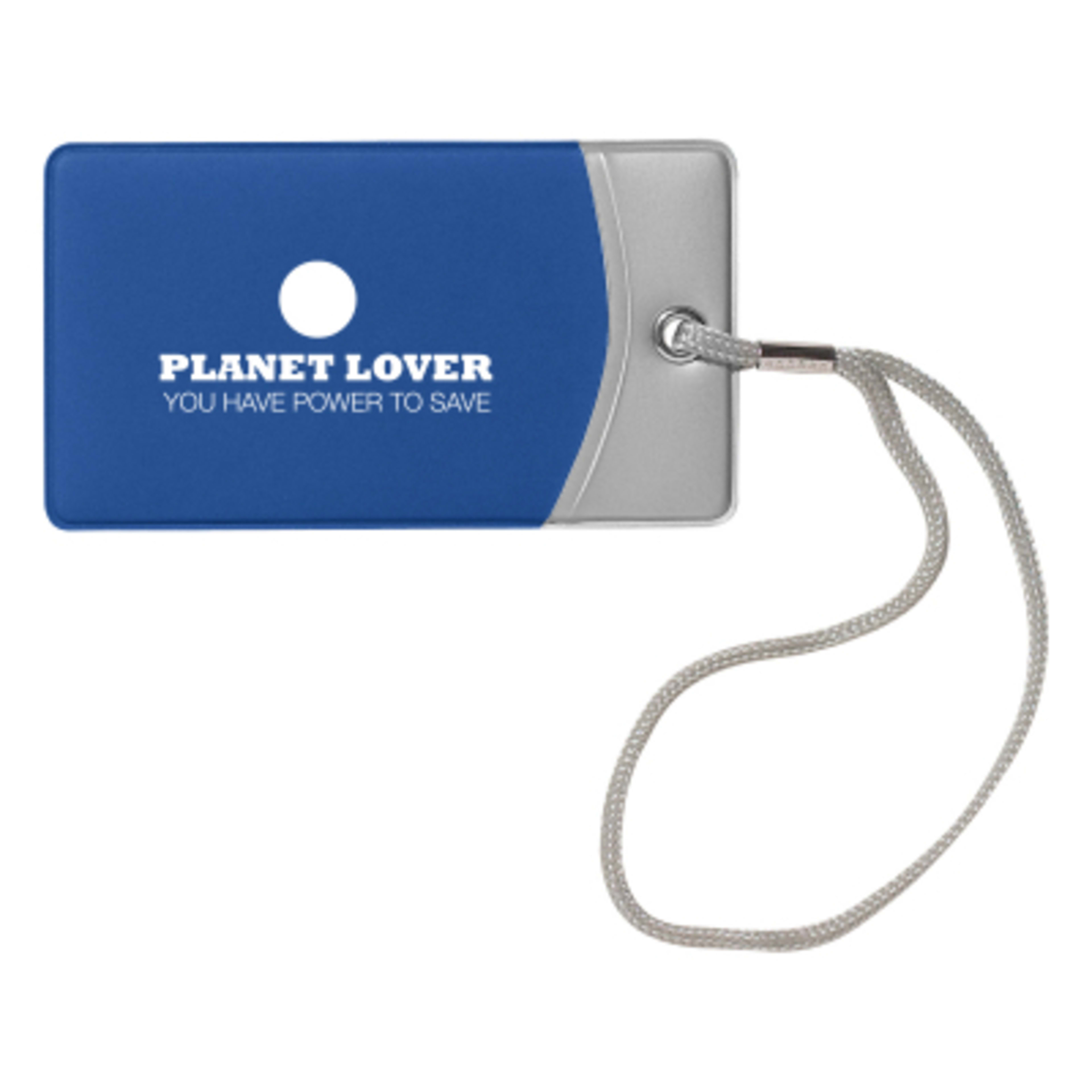 Luggage Tag Vinyl with Nylon Strap - 4.5 x 2.5 in