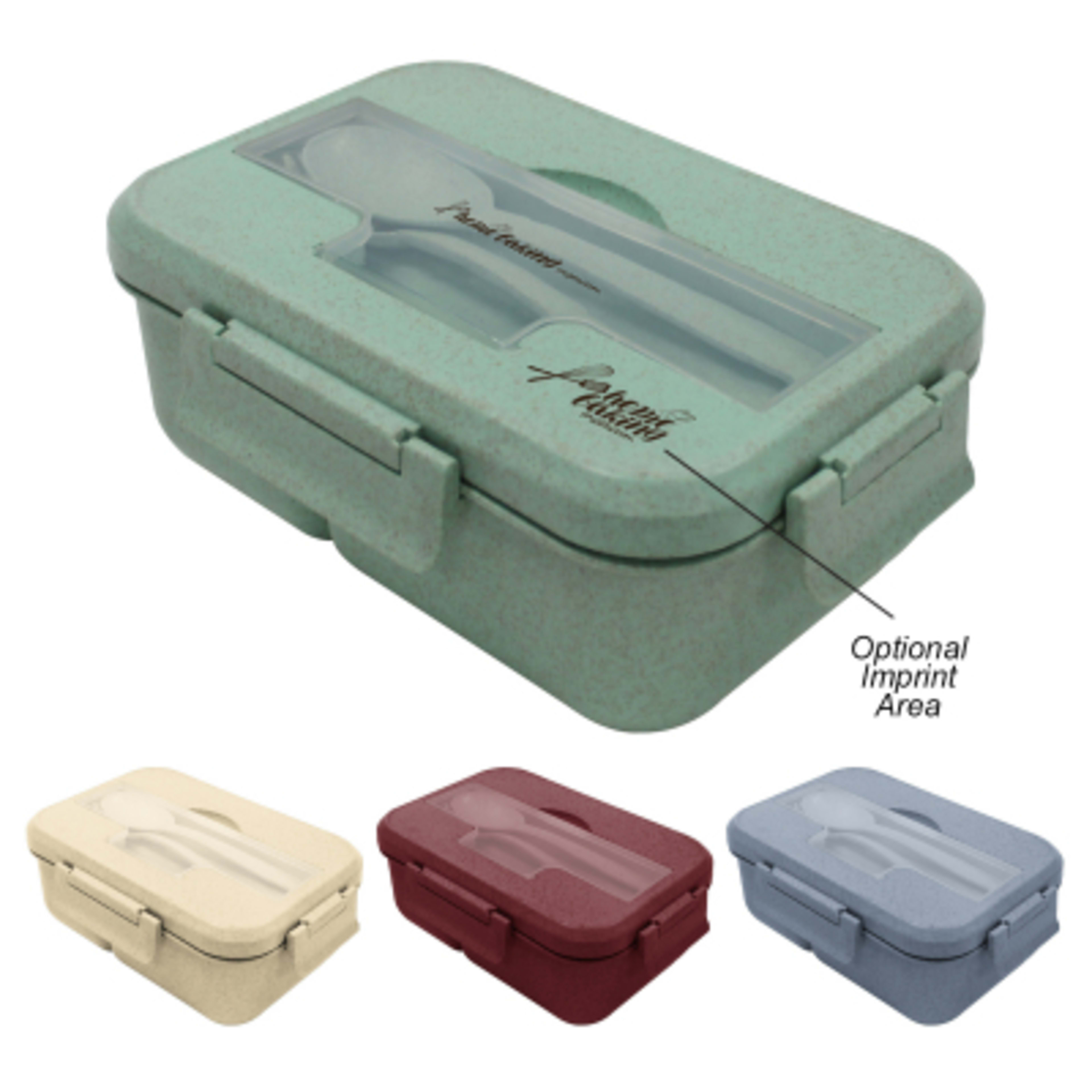 Bento Box with Plant-Based Finish - 8.5 x 5.75 x 3 in - Group Shot - product view 2