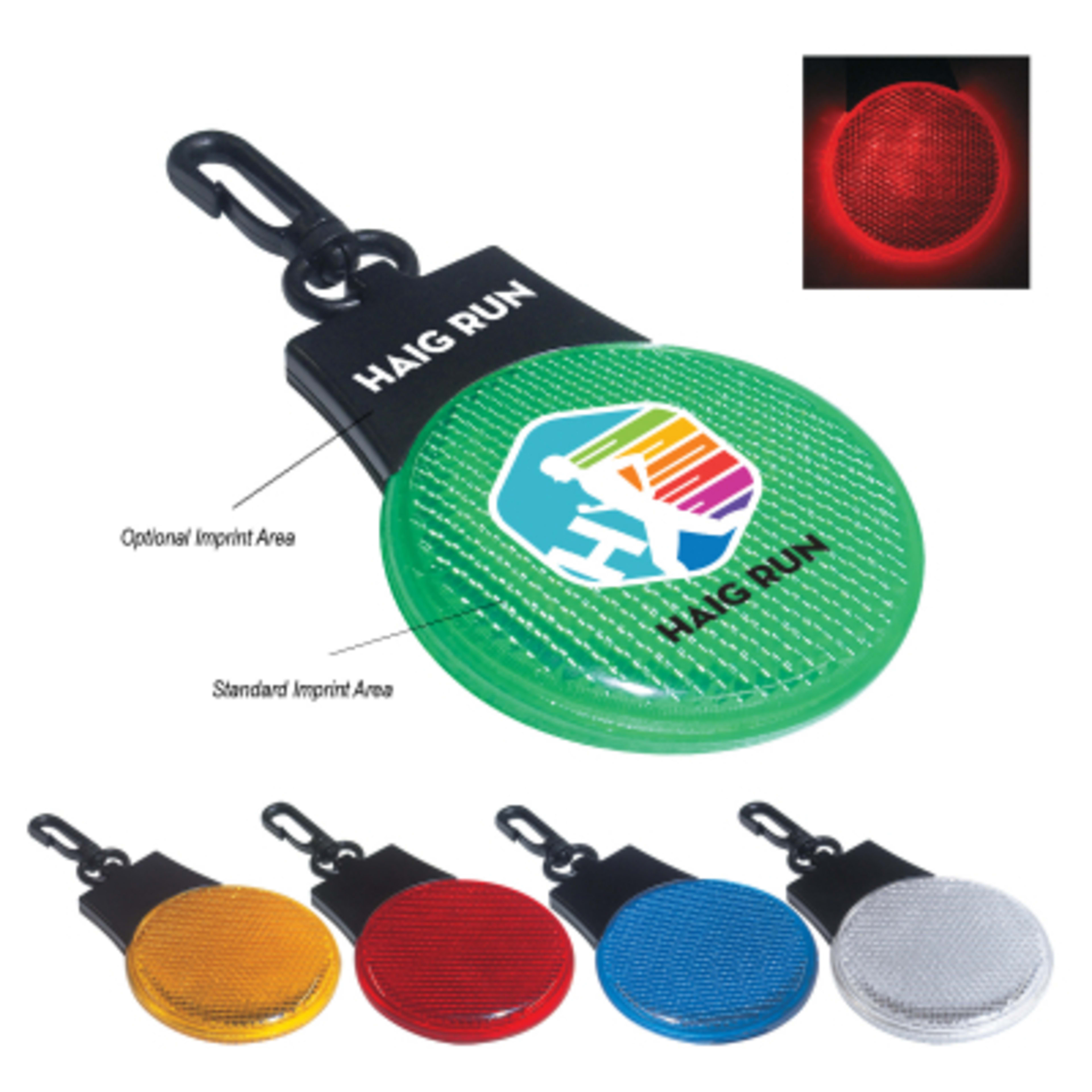 LED Blinking Light Tri-Function - 2.5 x 5 in - Group Shot - product view 3