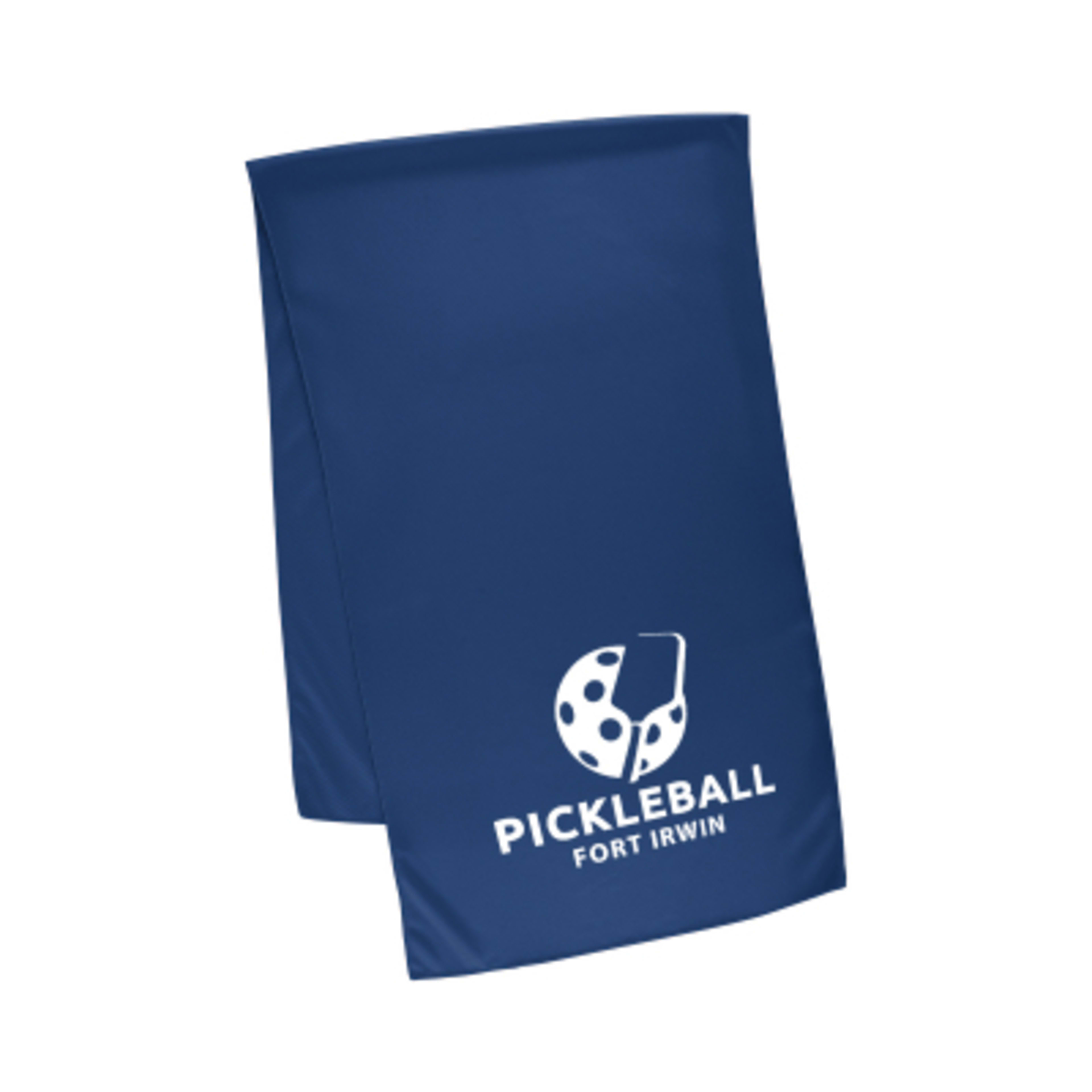 Sport Towel Large rPET Cooling Quick-Dry Recycled - 15 x 47 in - Navy - Silkscreen - product view 1