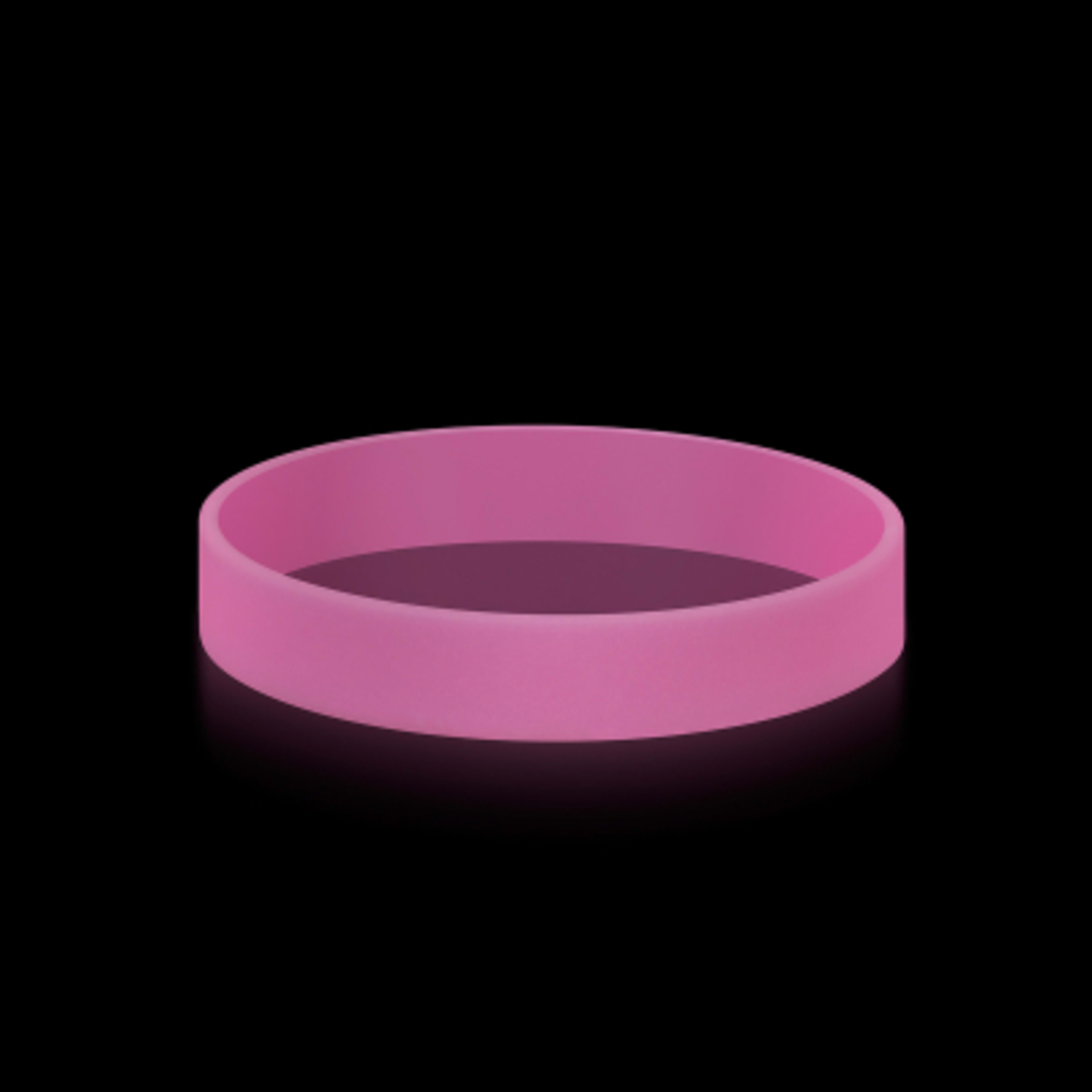 Glow-in-the-Dark Silicone Bracelet - 8 in (One Size) - Pink/GLO - Glow - product view 13