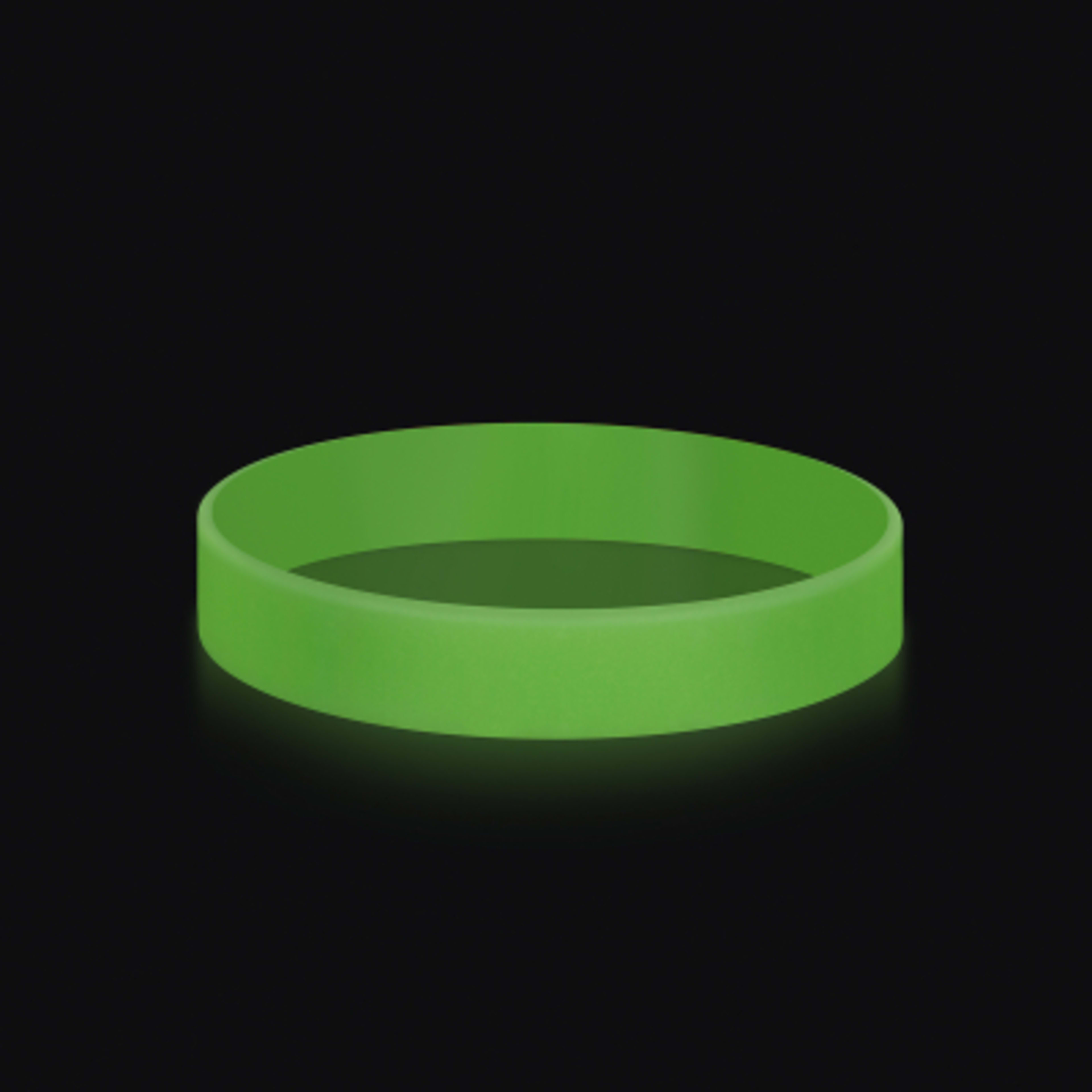 Glow-in-the-Dark Silicone Bracelet - 8 in (One Size) - Green/GLO - Glow - product view 19