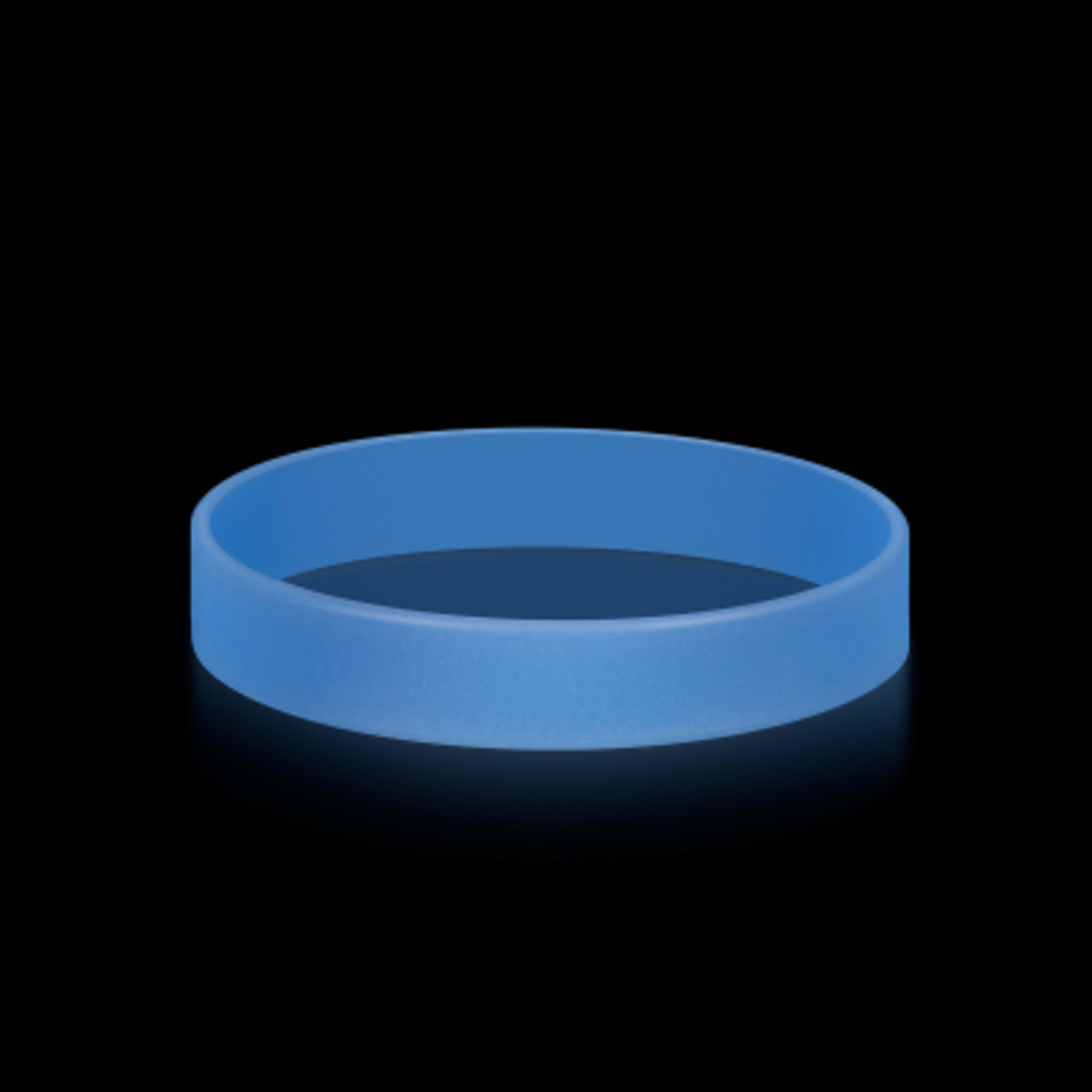 Glow-in-the-Dark Silicone Bracelet - 8 in (One Size) - Blue/GLO - Glow - product view 22