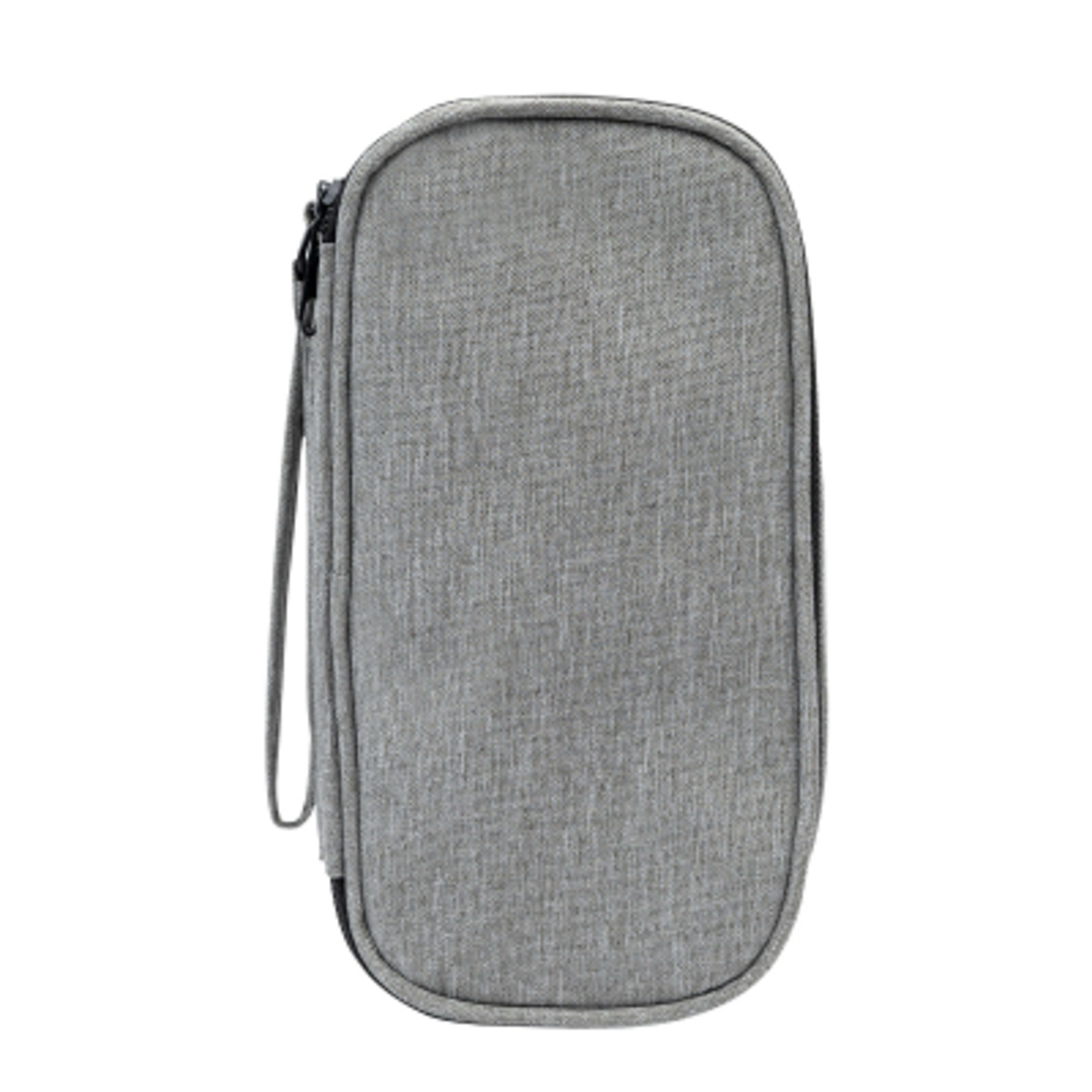 Tech Travel Organizer Recycled Polyester - 7.75 x 4 x 2 in - HEA/Gray - Back - product view 10