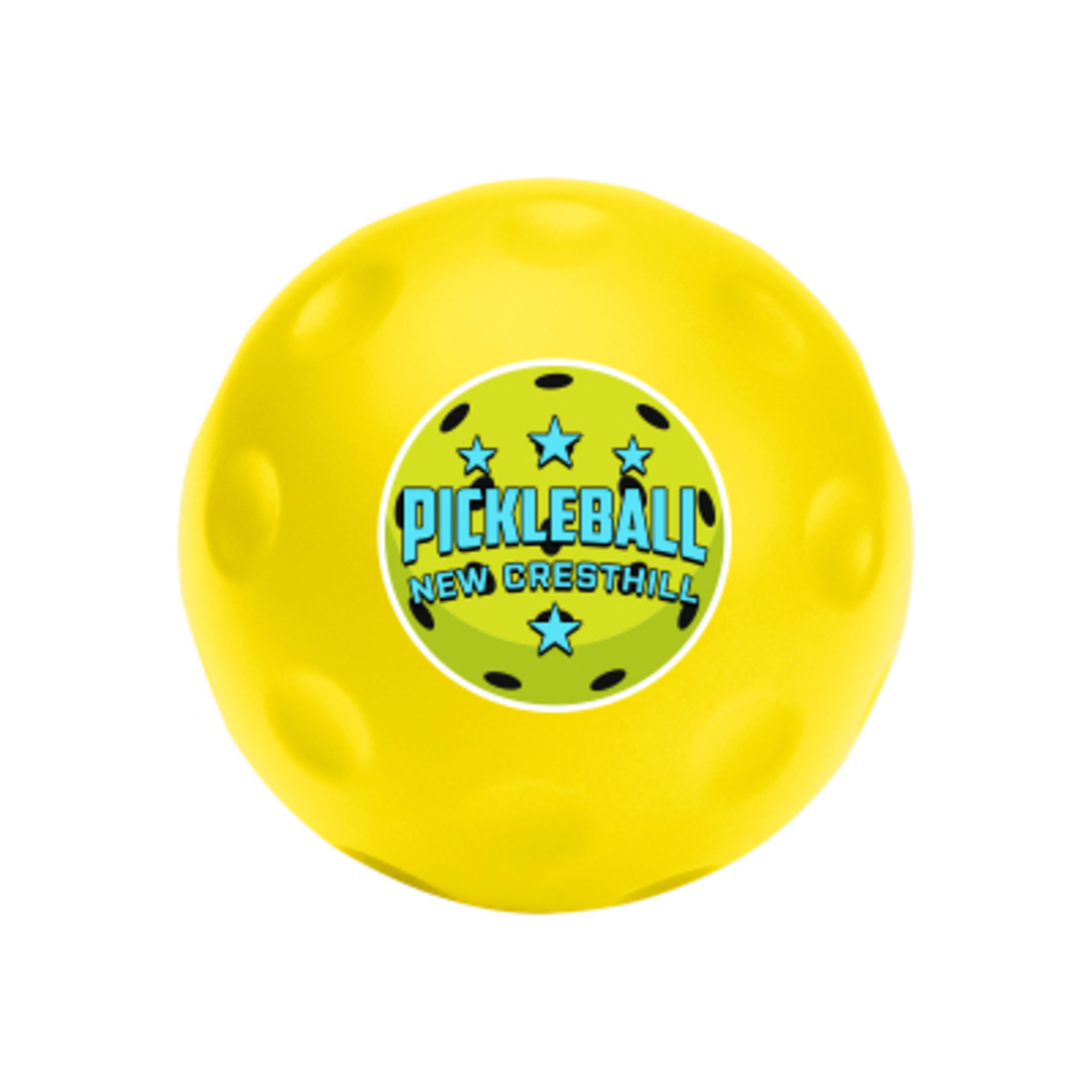 Custom Pickleball Stress Ball Foam Reliever - 2.5 in - Yellow - Digibrite - promotional product with custom logo