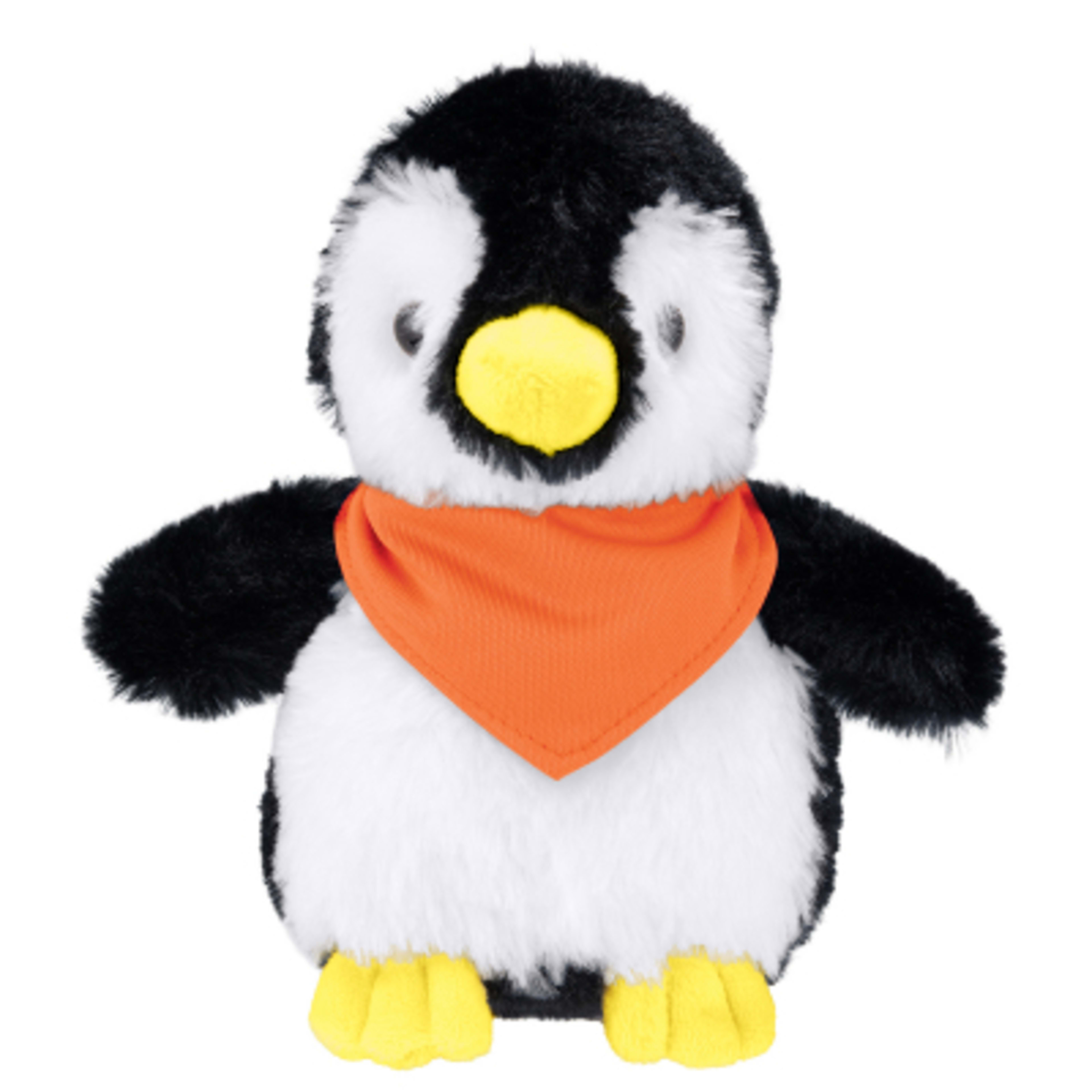 Plush Penguin with Custom Apparel - 6 in Sitting - Black/White - BANDANA - product view 3