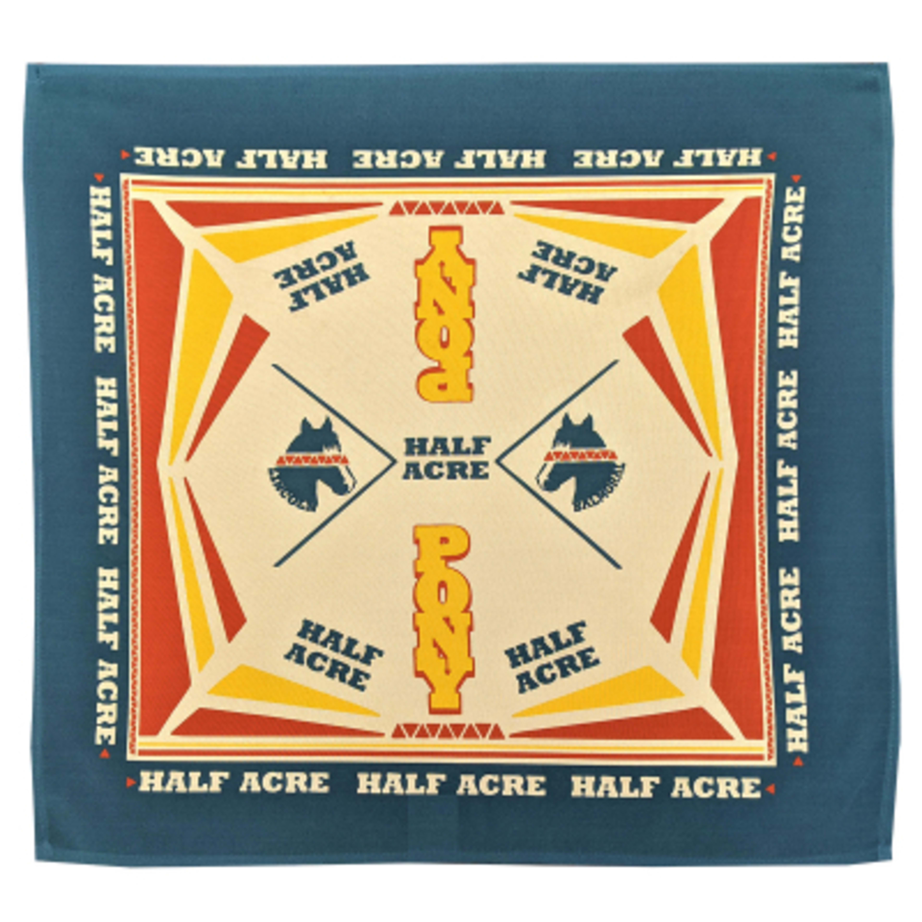 Bandana Polyester Full Color One Size Fits Most - 21 x 21 in - White - 4CP - product view 1