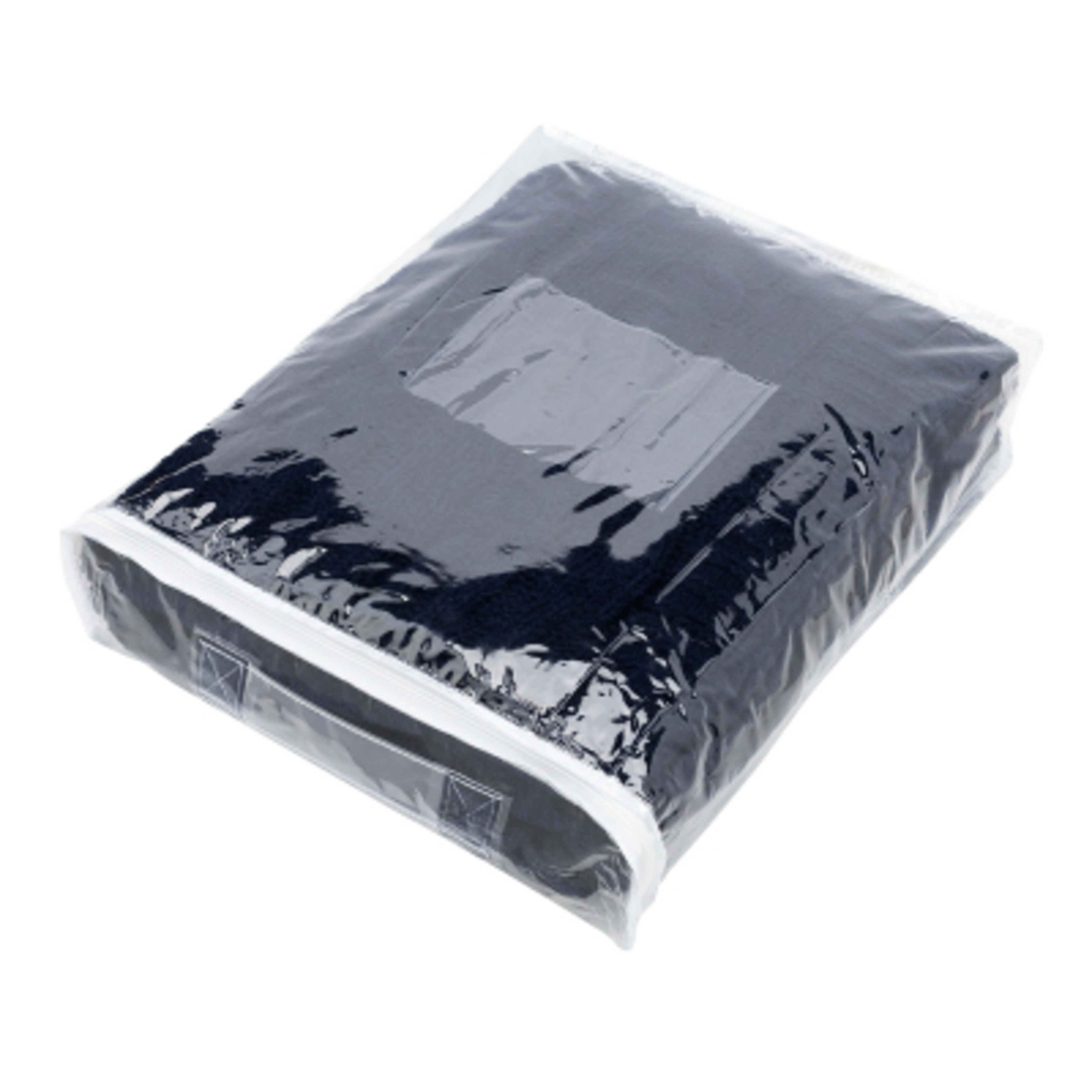 Chenille Blanket rPET Cable Knit Recycled - 50 x 60 in - Navy - Bag - product view 4