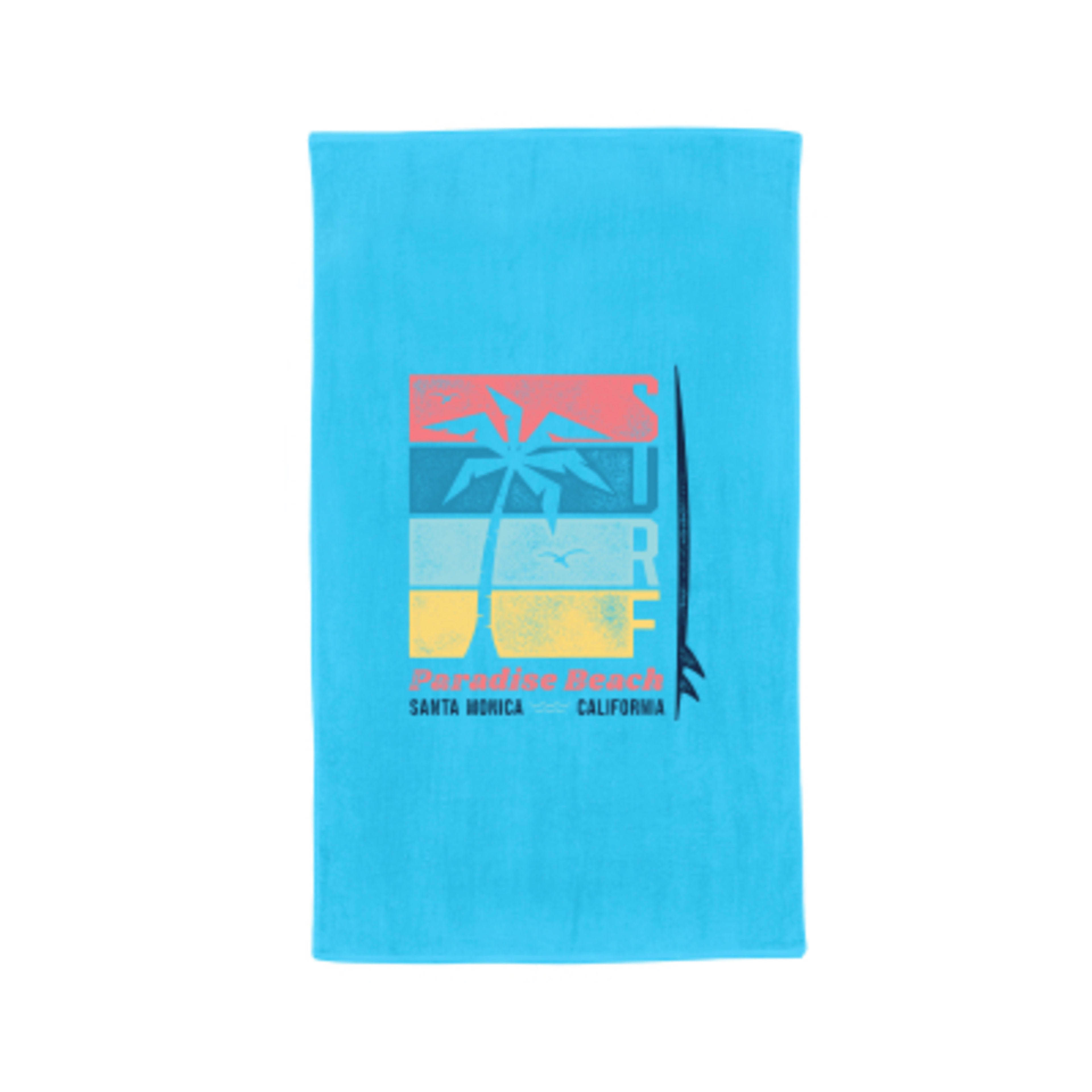 Beach Towel Cotton Mid-Weight Outdoor Activity - 35 x 60 in - Blue - Colorbrite - product view 18