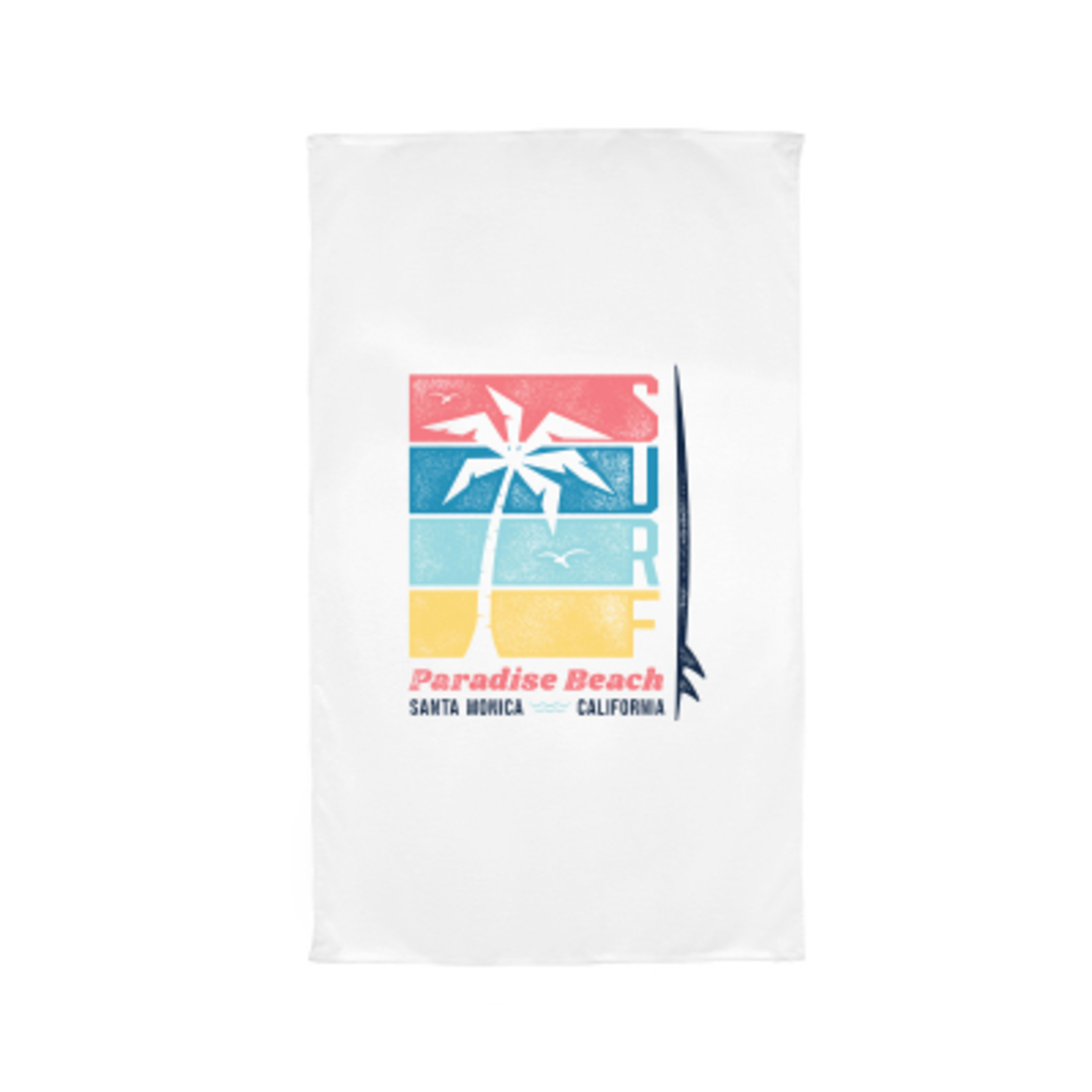 Beach Towel Cotton Mid-Weight Outdoor Activity - 35 x 60 in - White - Colorbrite - product view 27