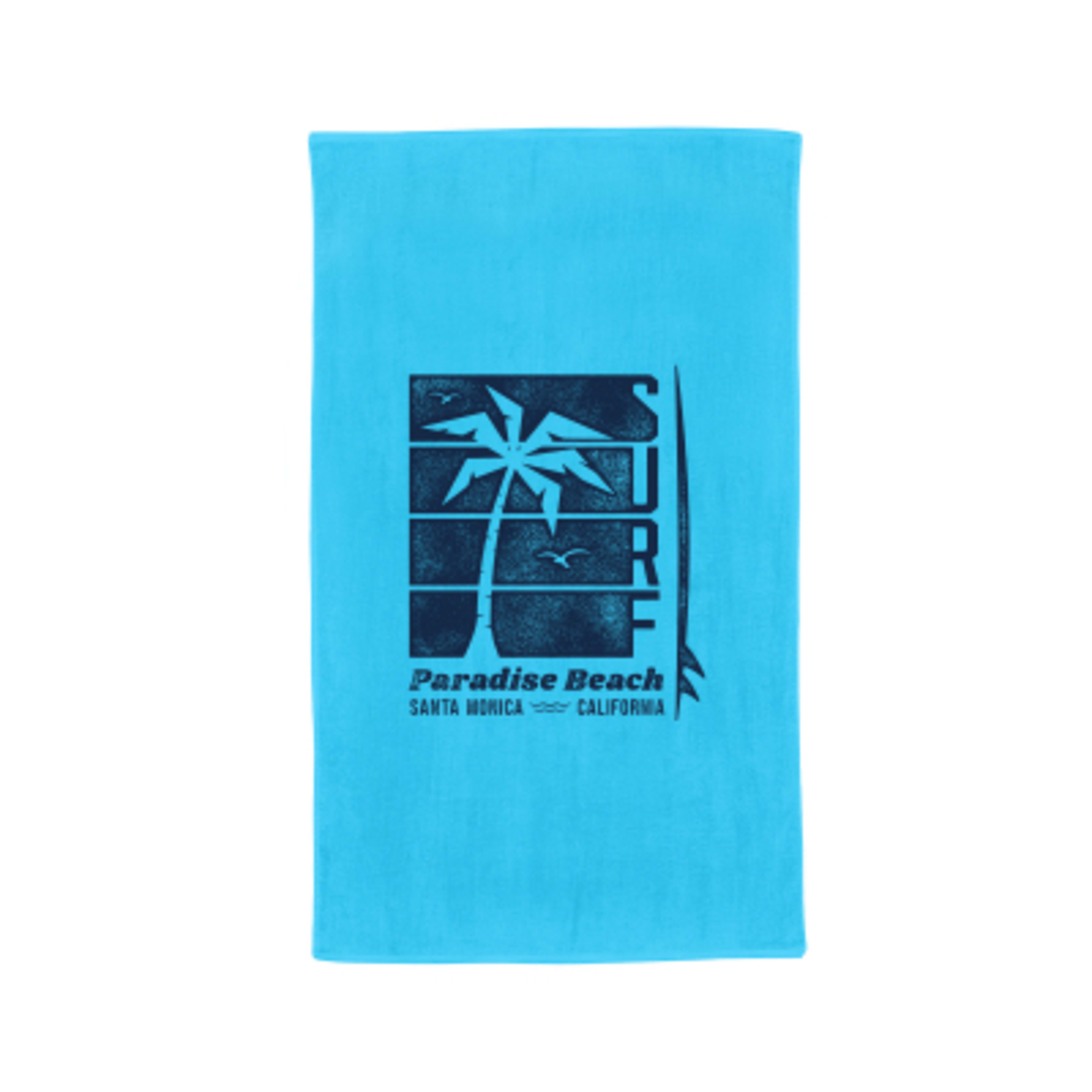 Beach Towel Cotton Mid-Weight Outdoor Activity - 35 x 60 in - Blue - Silkscreen - product view 6