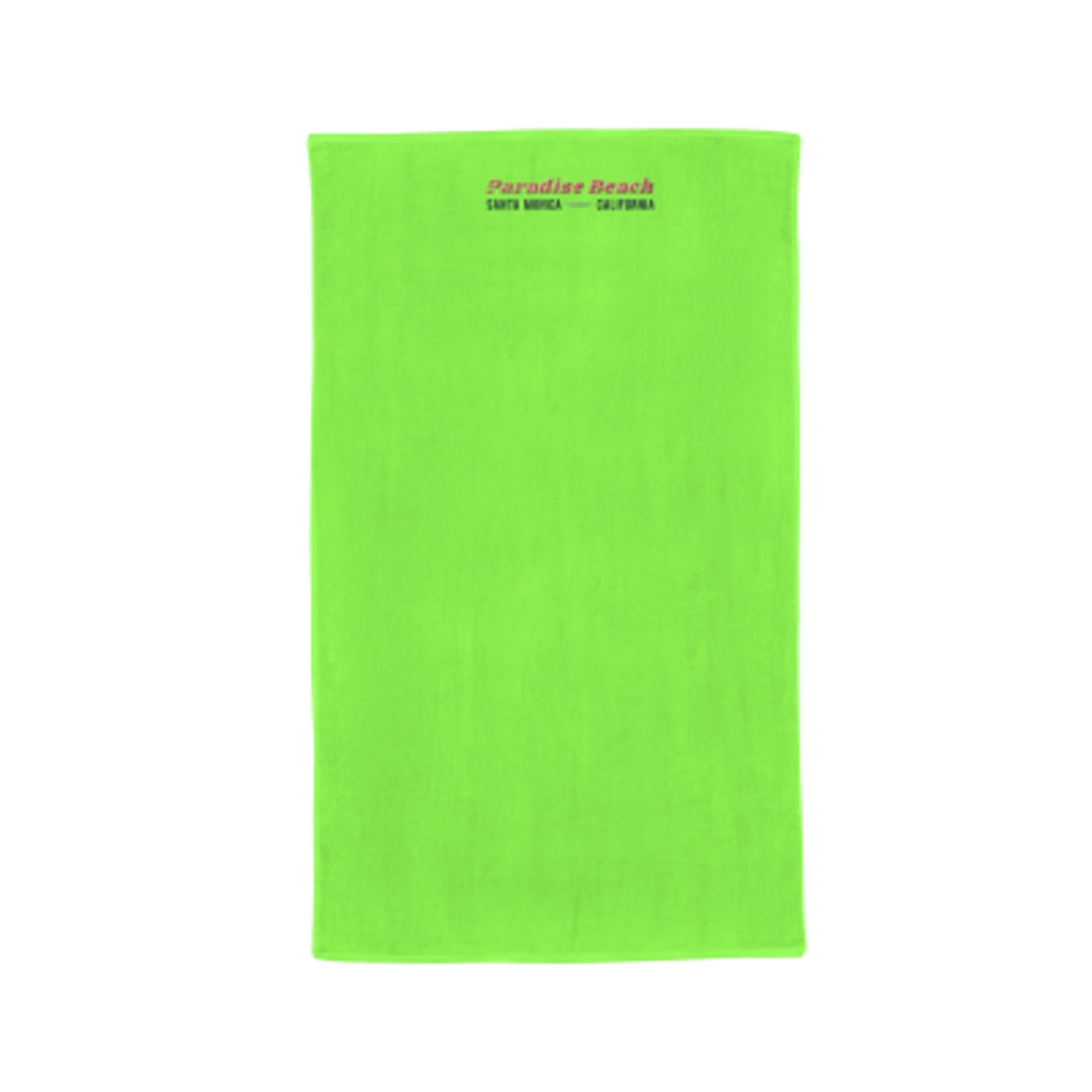 Beach Towel Cotton Mid-Weight Outdoor Activity - 35 x 60 in - Lime - Embroidery - product view 8