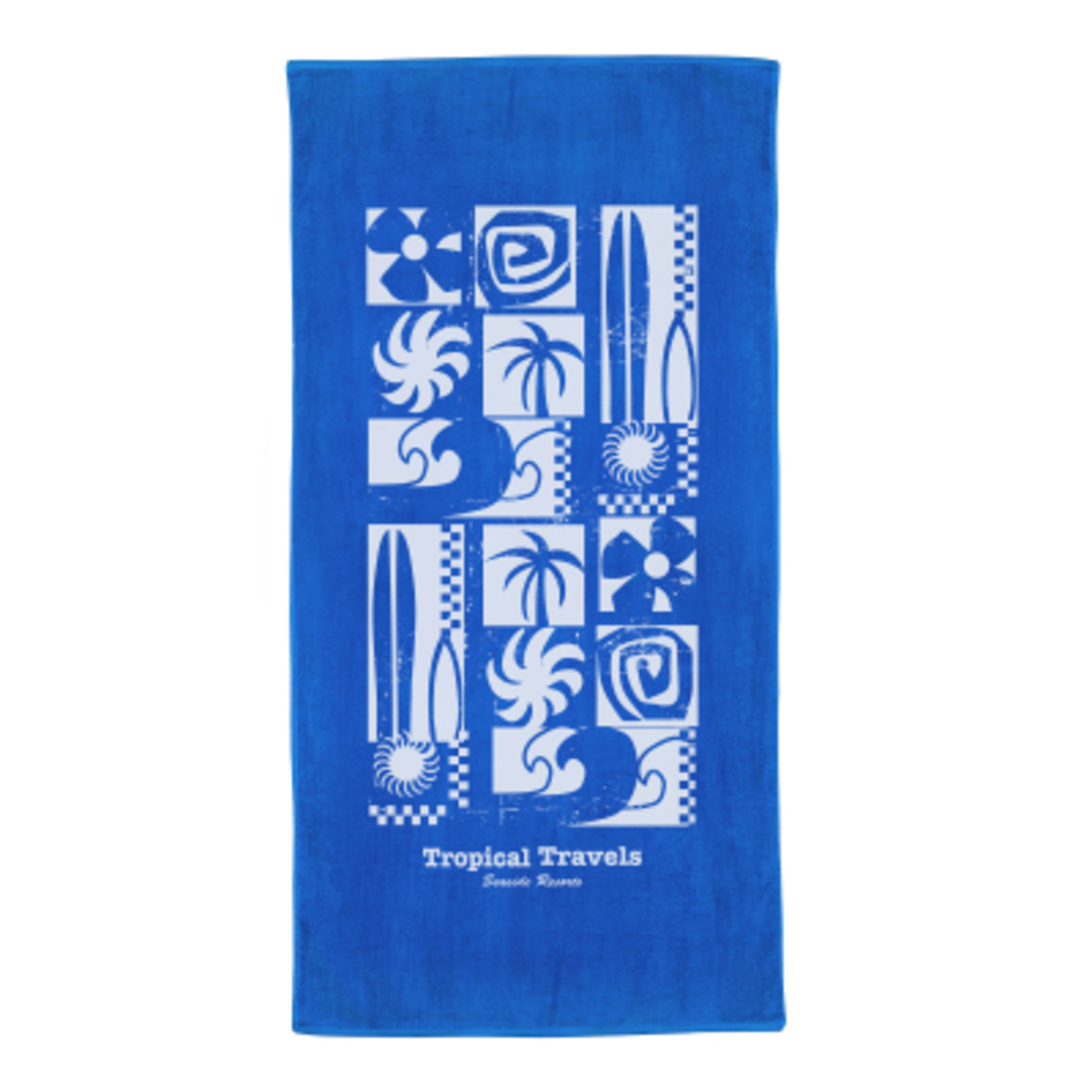 Beach Towel Cotton Heavy-Weight Outdoor Activity - 35 x 72 in - Royal - Silkscreen - product view 11