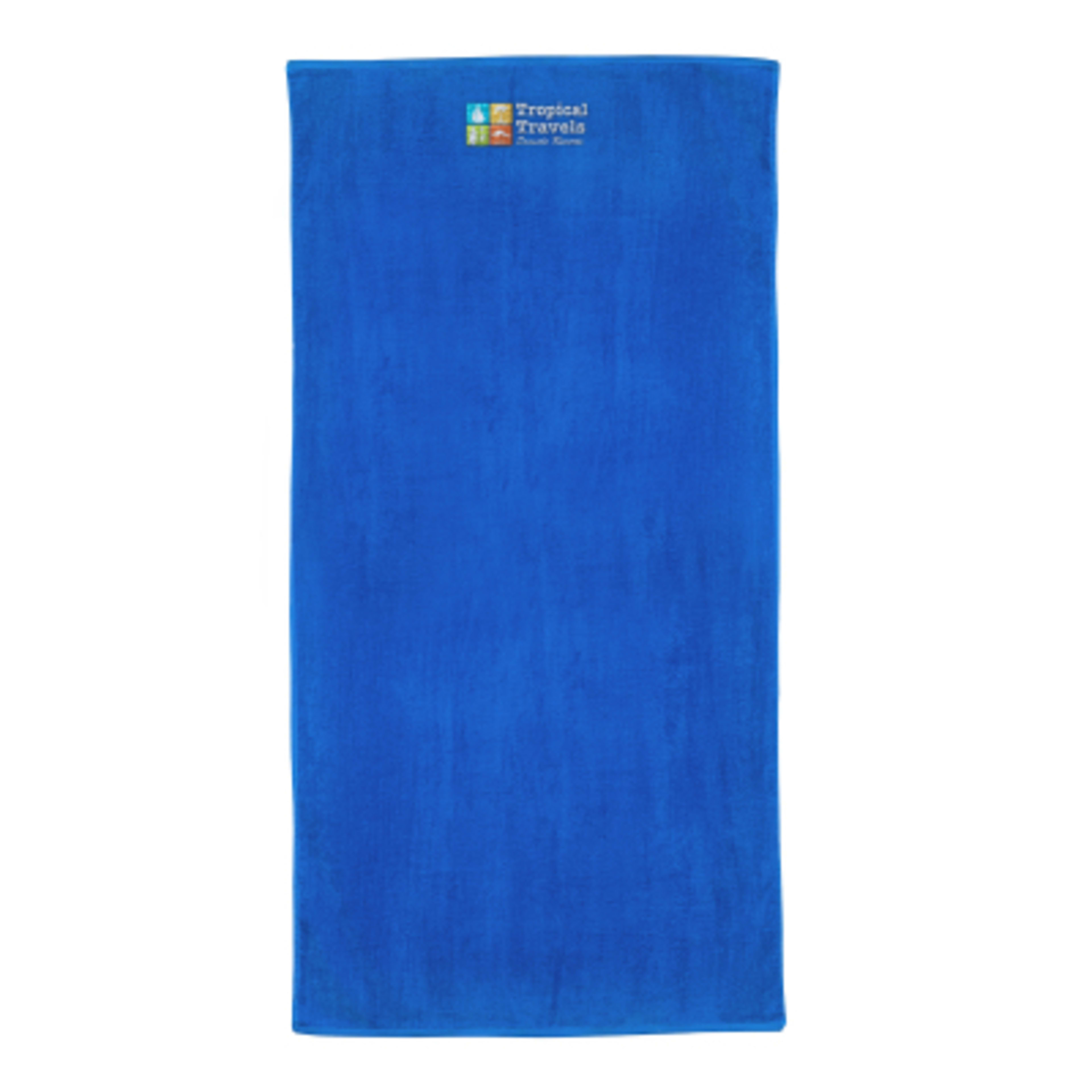 Beach Towel Cotton Heavy-Weight Outdoor Activity - 35 x 72 in - Royal - Embroidery - product view 7