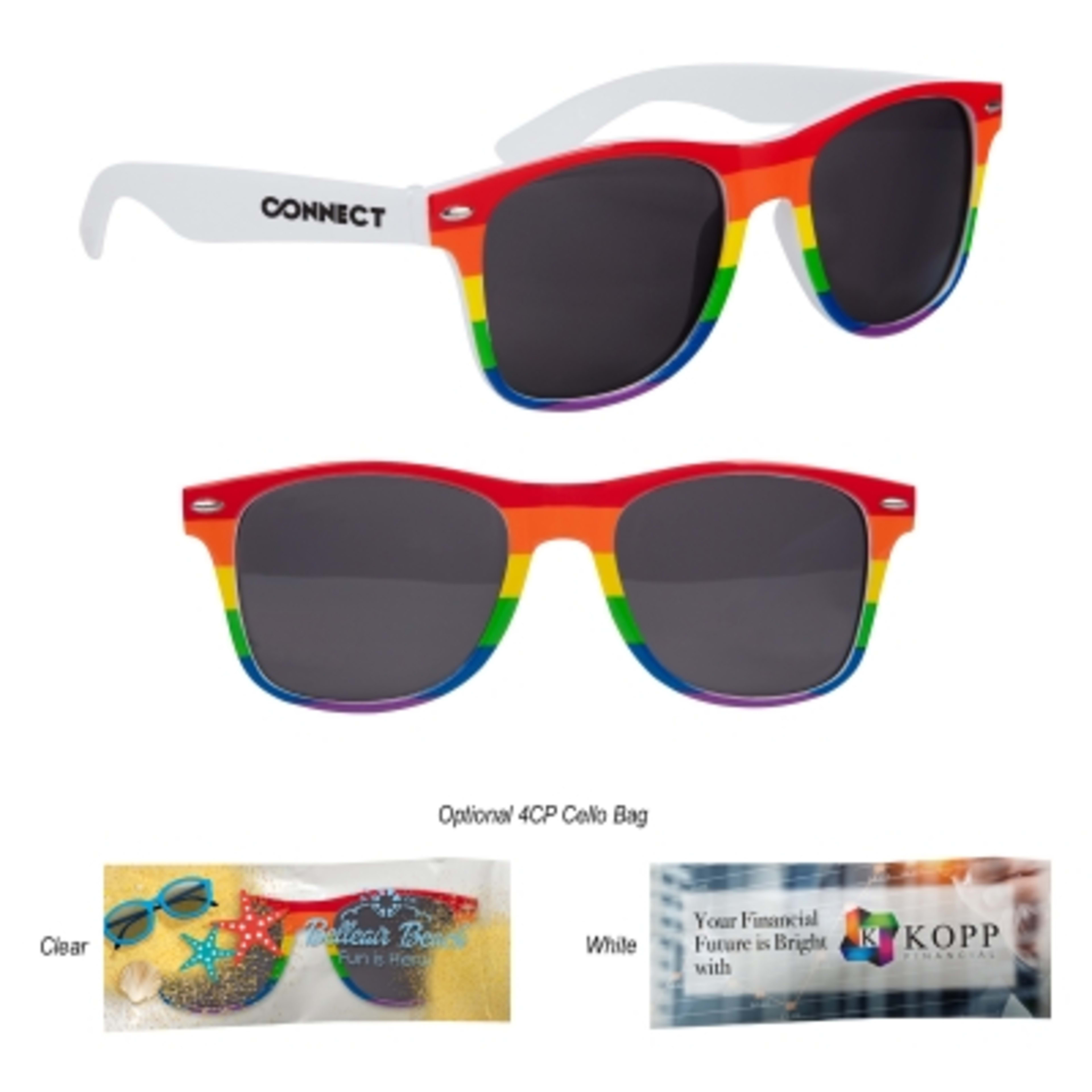 Sunglasses Malibu Style UV400 Protection - Group Shot - promotional product with custom logo