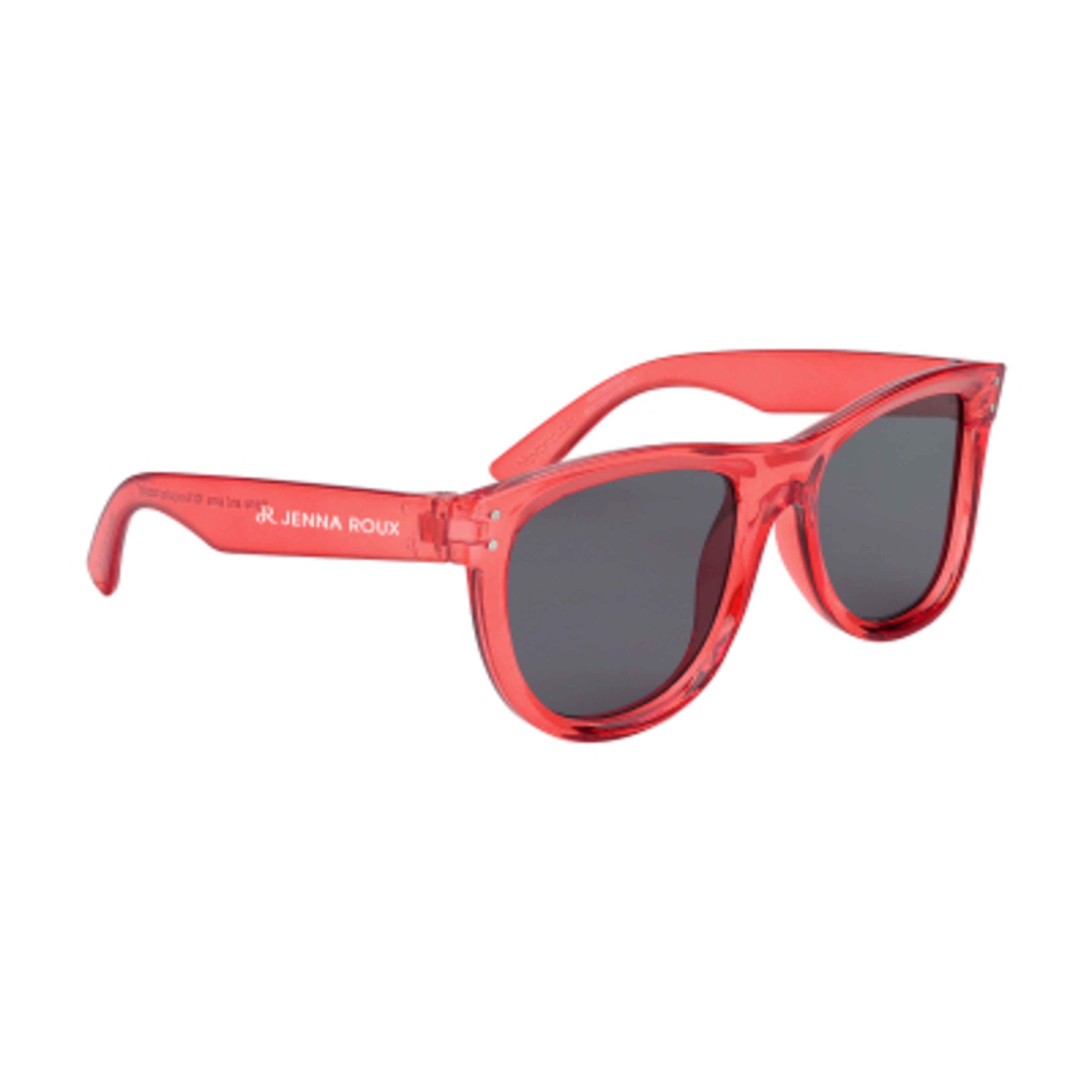 Sunglasses Recycled Frame Inverted Lenses UV400 - TRN/Red/SMK - Silkscreen - product view 1