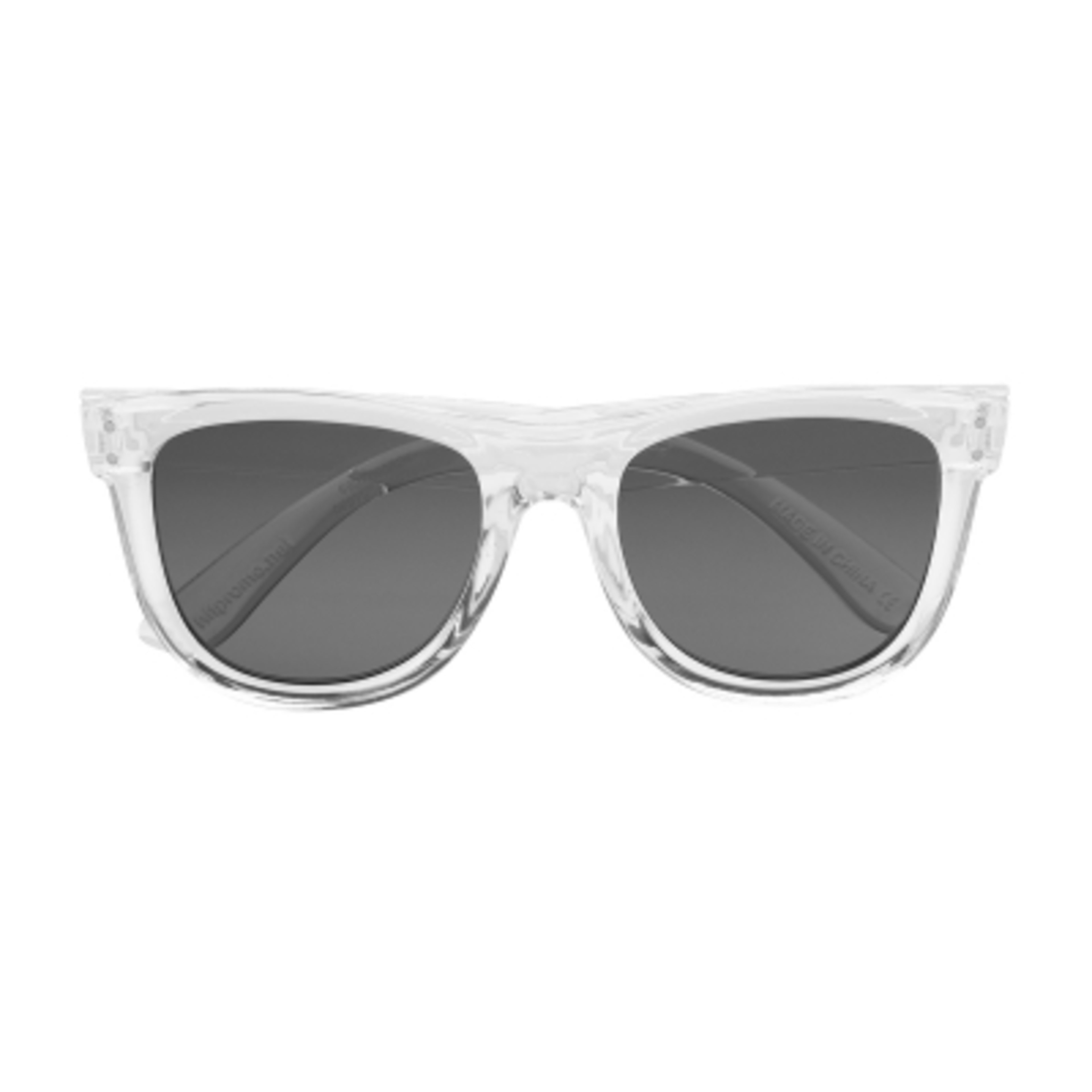Sunglasses Recycled Frame Inverted Lenses UV400 - TRN/Clear/SMK - Front - product view 12
