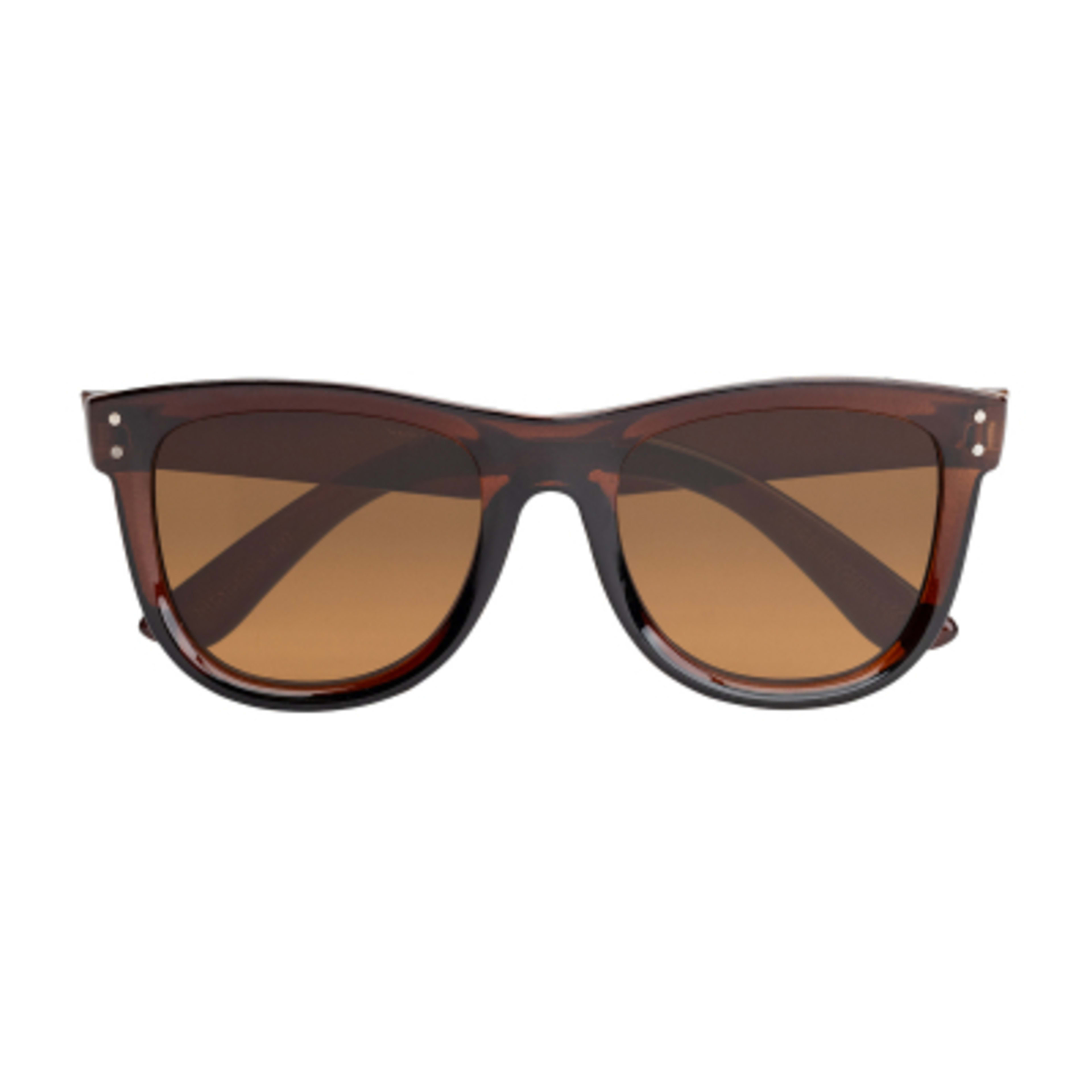 Sunglasses Recycled Frame Inverted Lenses UV400 - TRN/Brown/Brown - Front - product view 13