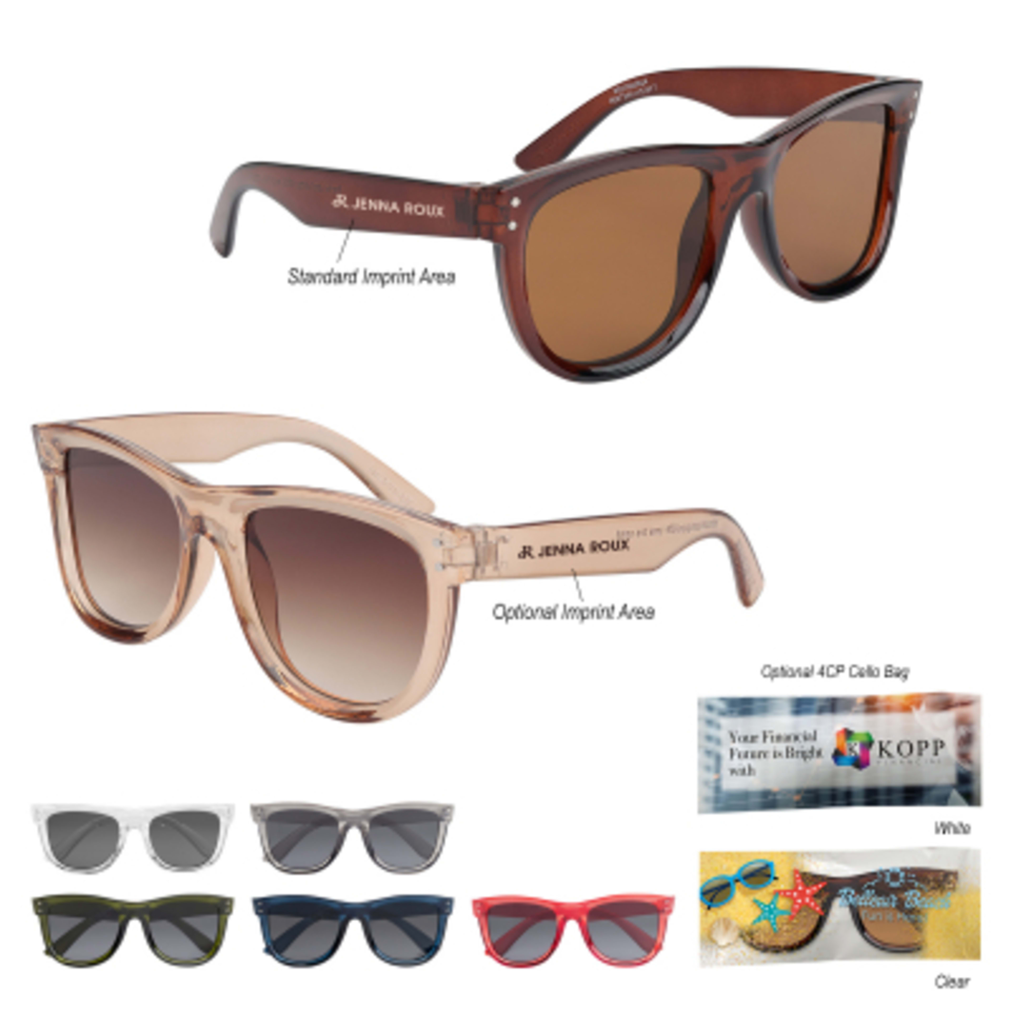Sunglasses Recycled Frame Inverted Lenses UV400 - Group Shot - product view 15
