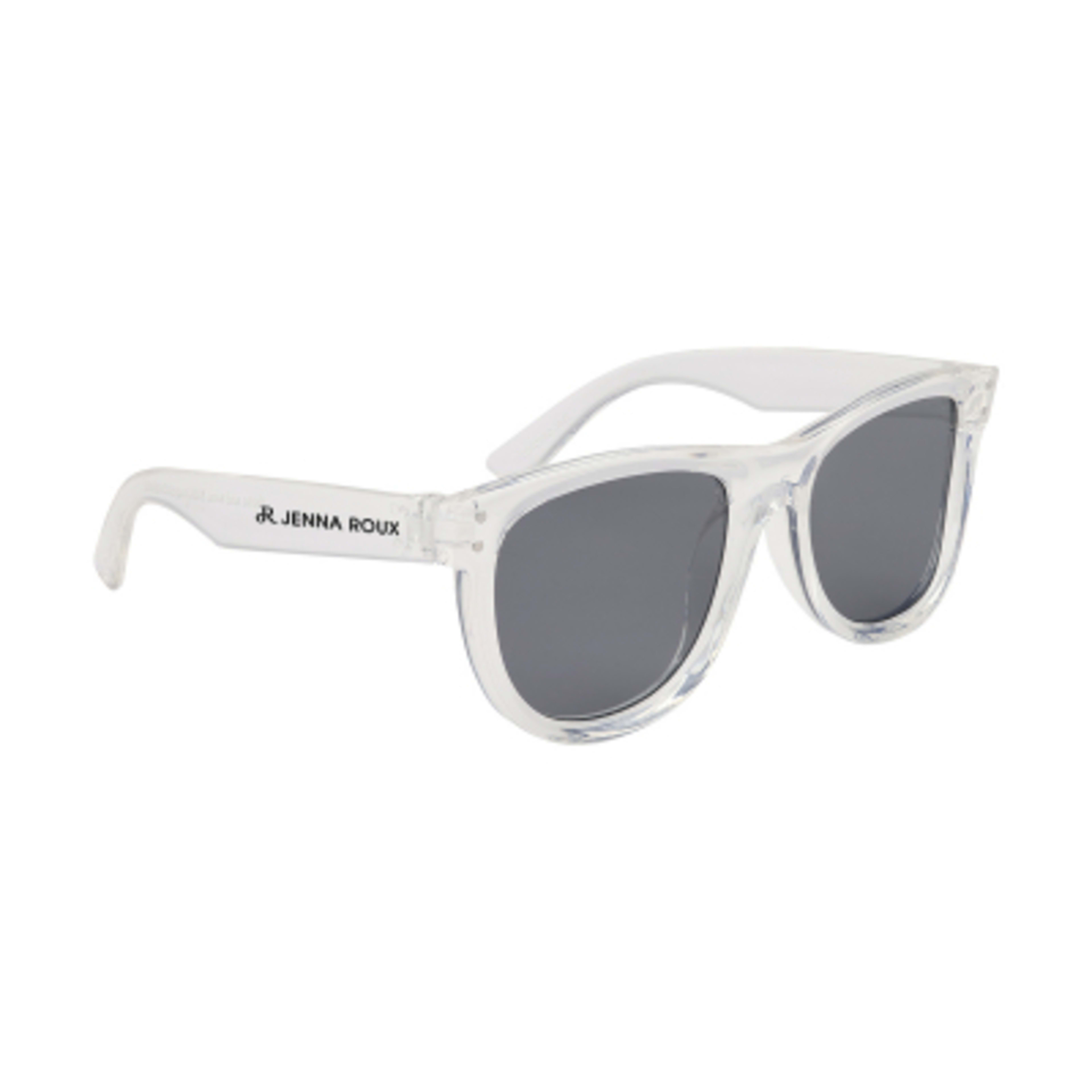 Sunglasses Recycled Frame Inverted Lenses UV400 - TRN/Clear/SMK - Silkscreen - product view 5