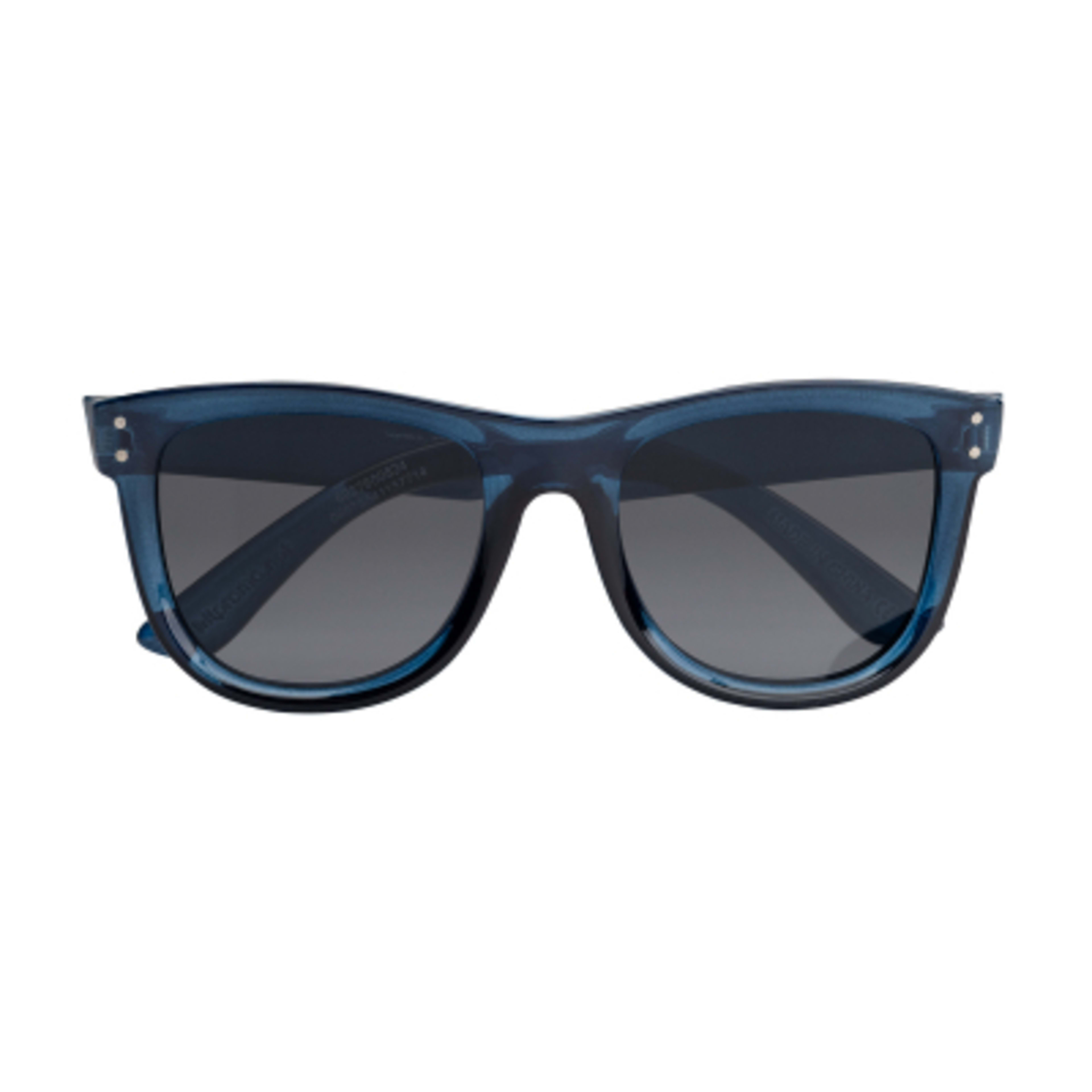 Sunglasses Recycled Frame Inverted Lenses UV400 - TRN/Navy/SMK - Front - product view 9