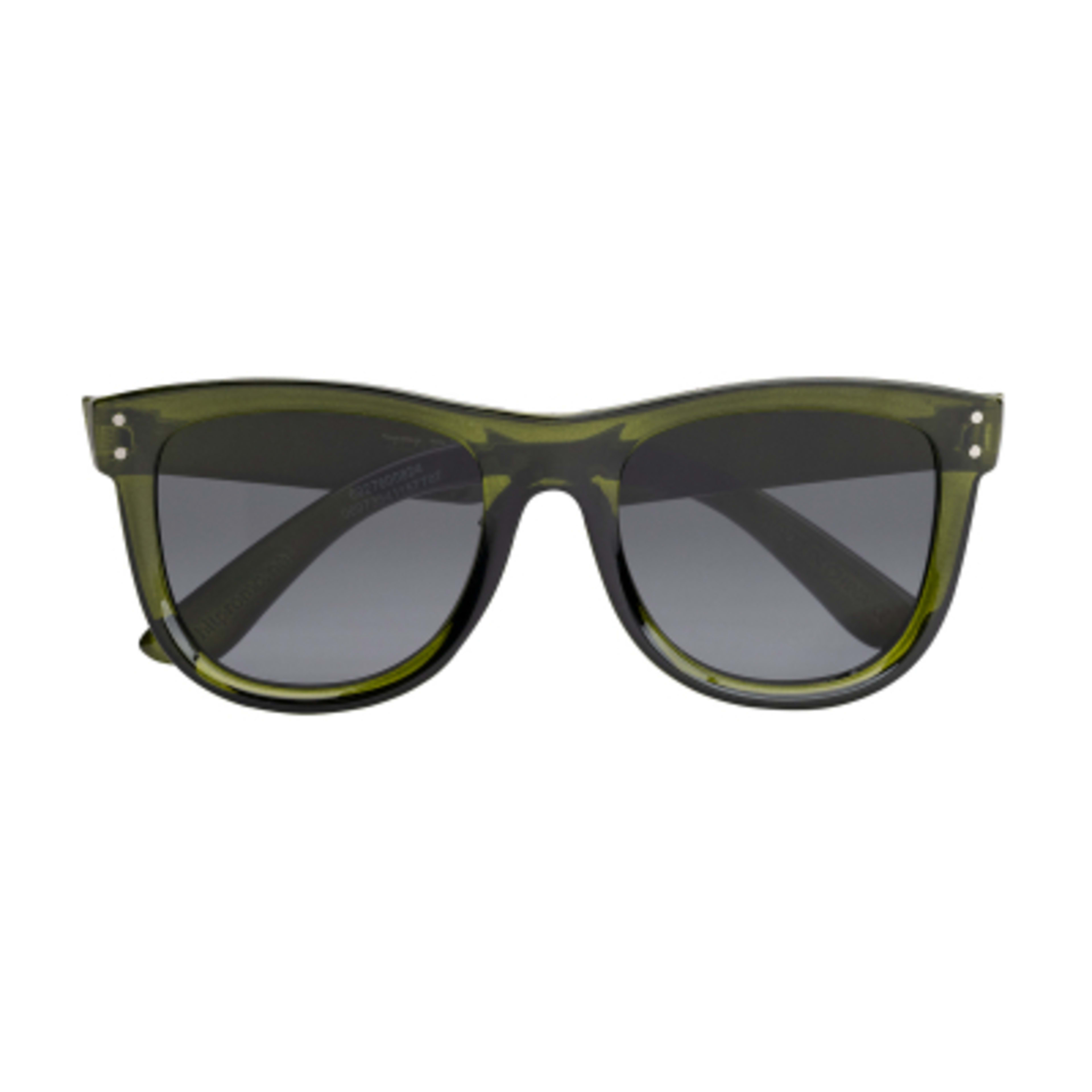 Sunglasses Recycled Frame Inverted Lenses UV400 - TRN/Green/SMK - Front - product view 10