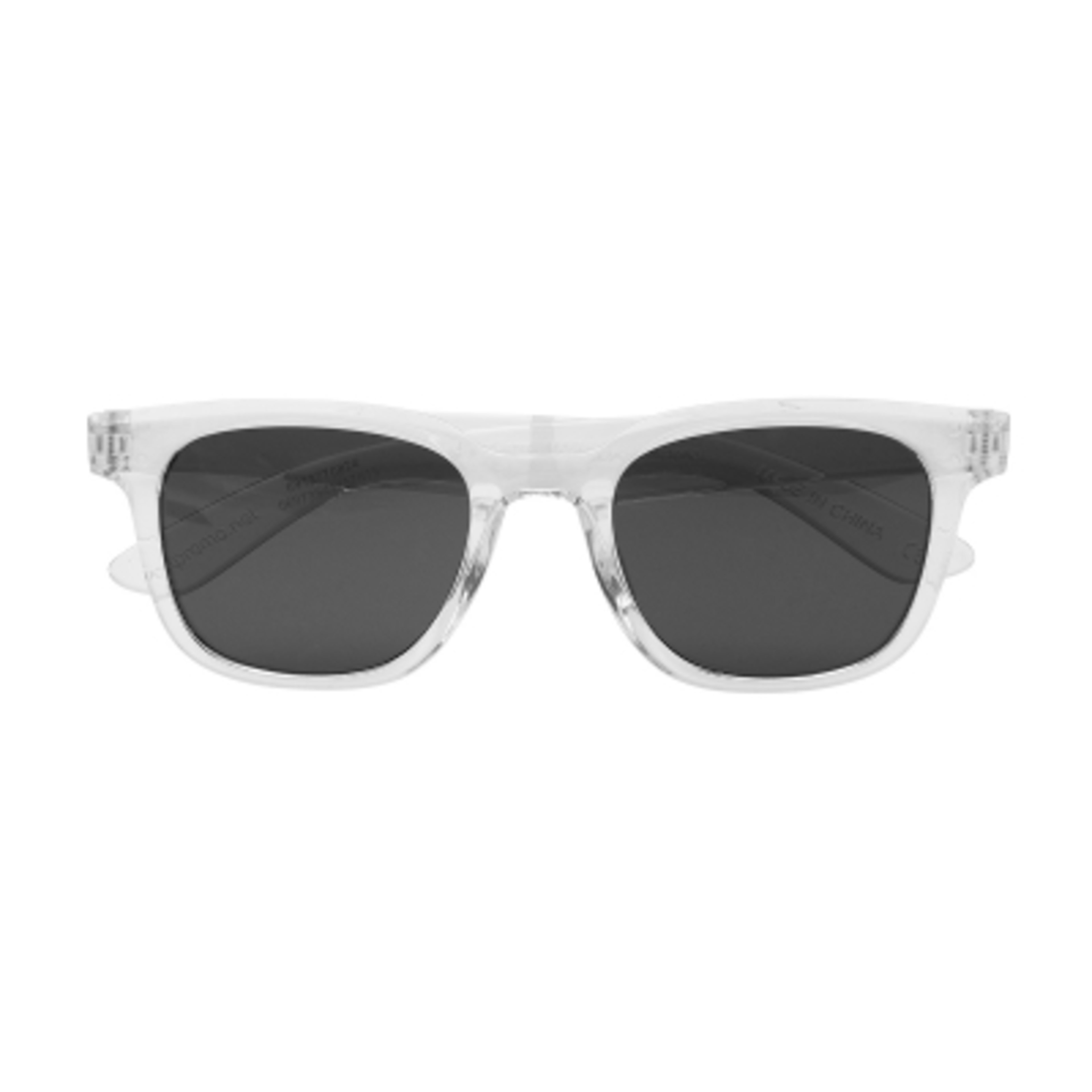 Sunglasses Recycled Frame UV400 Protection - TRN/Clear/SMK - Front - product view 12