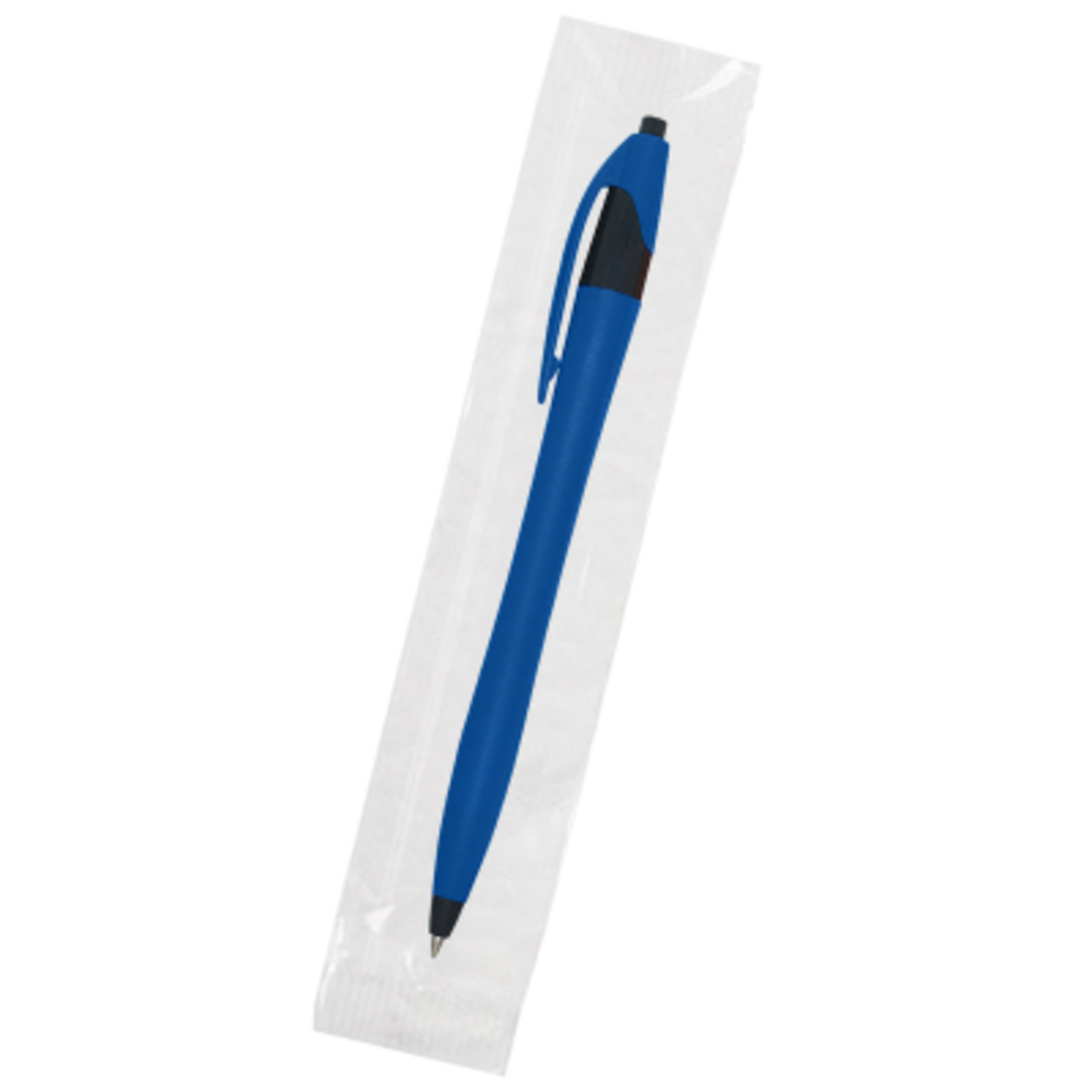 Ballpoint Pen Plunger Action Classic Design - 5.75 in - Blue - Cellobag - product view 83