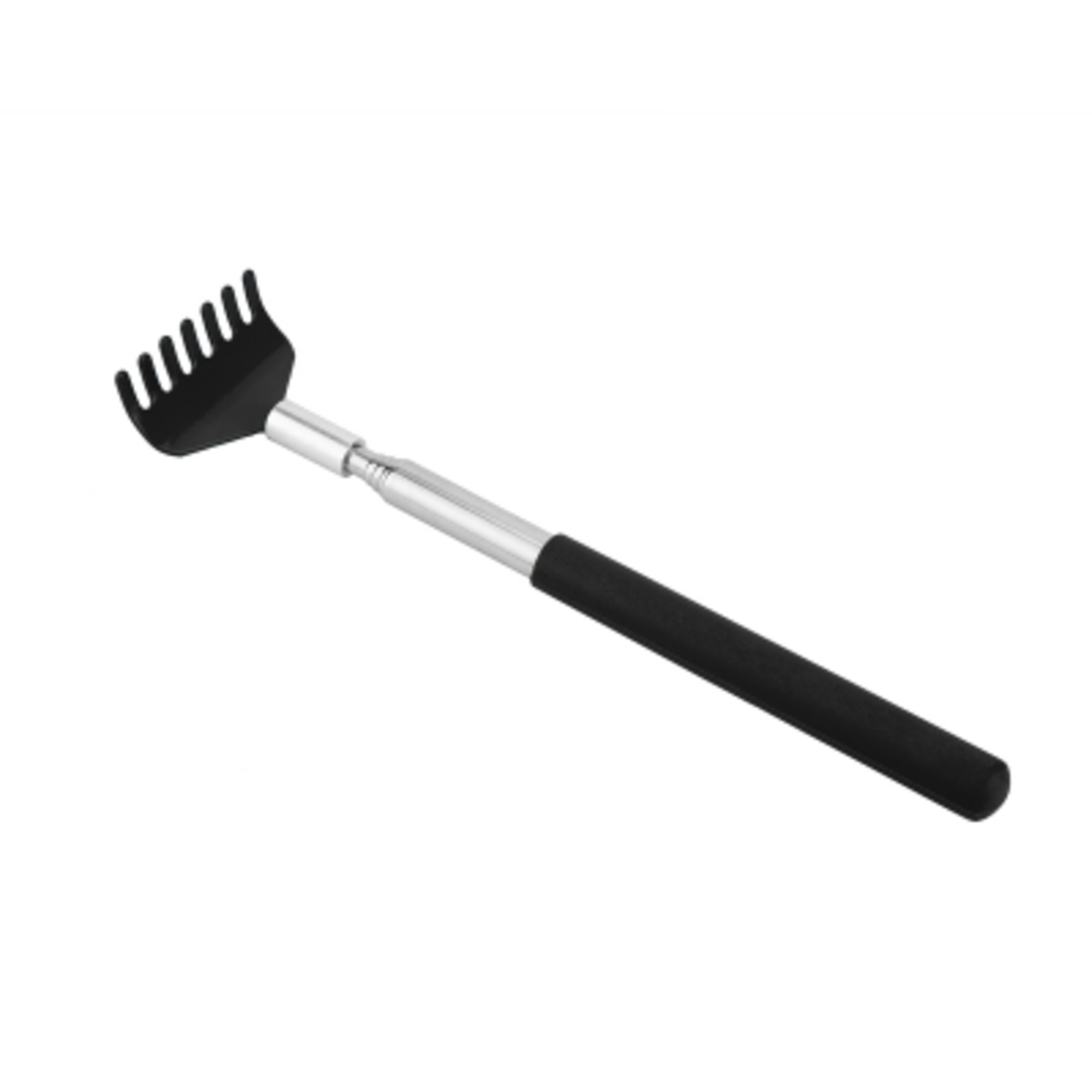 Back Scratcher Extendable Stainless Steel - 7.5 in to 26 in - Black - Angle - product view 2