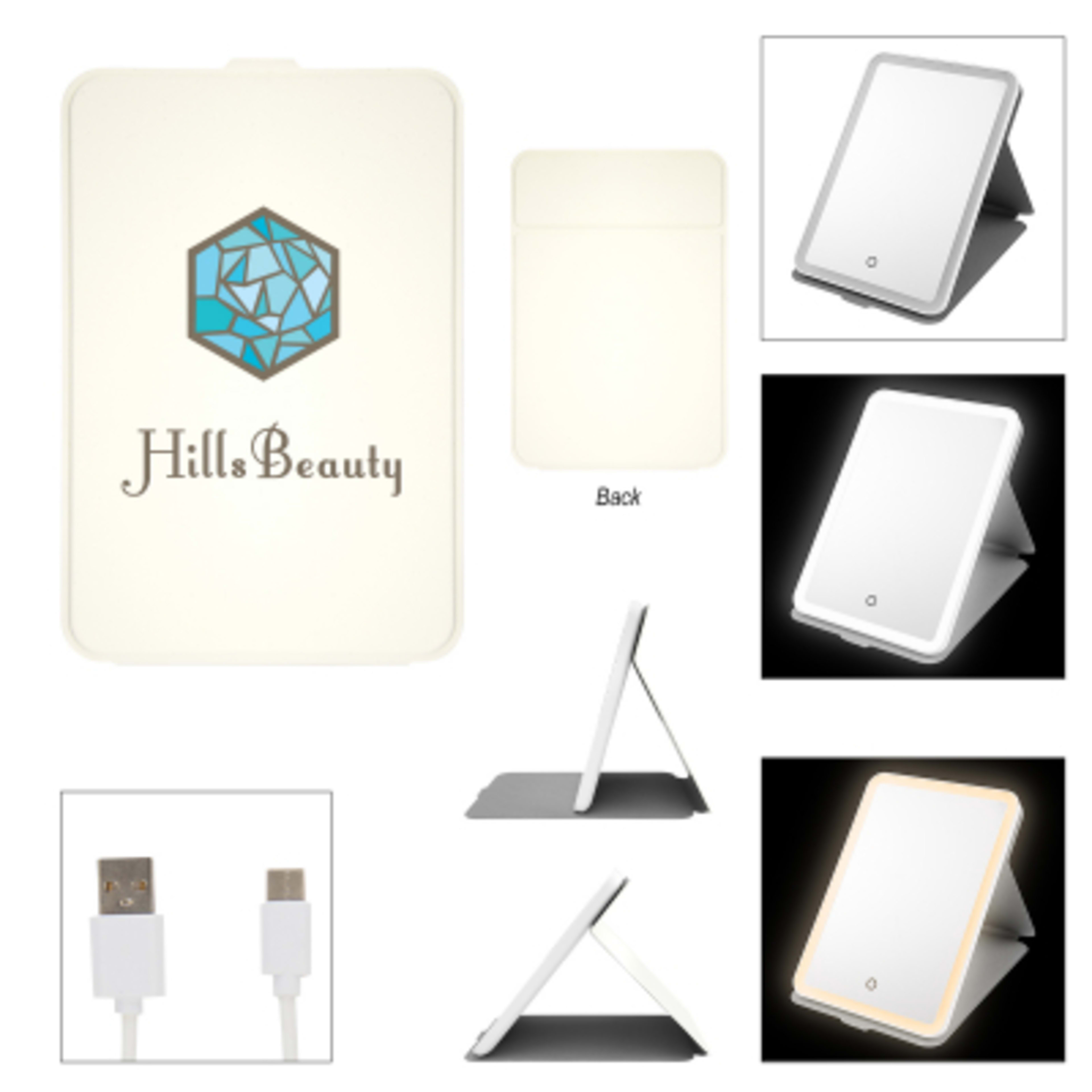 Mirror LED Light 3 Dimmable Settings USB-C - 5 x 7.75 in - Group Shot - product view 1