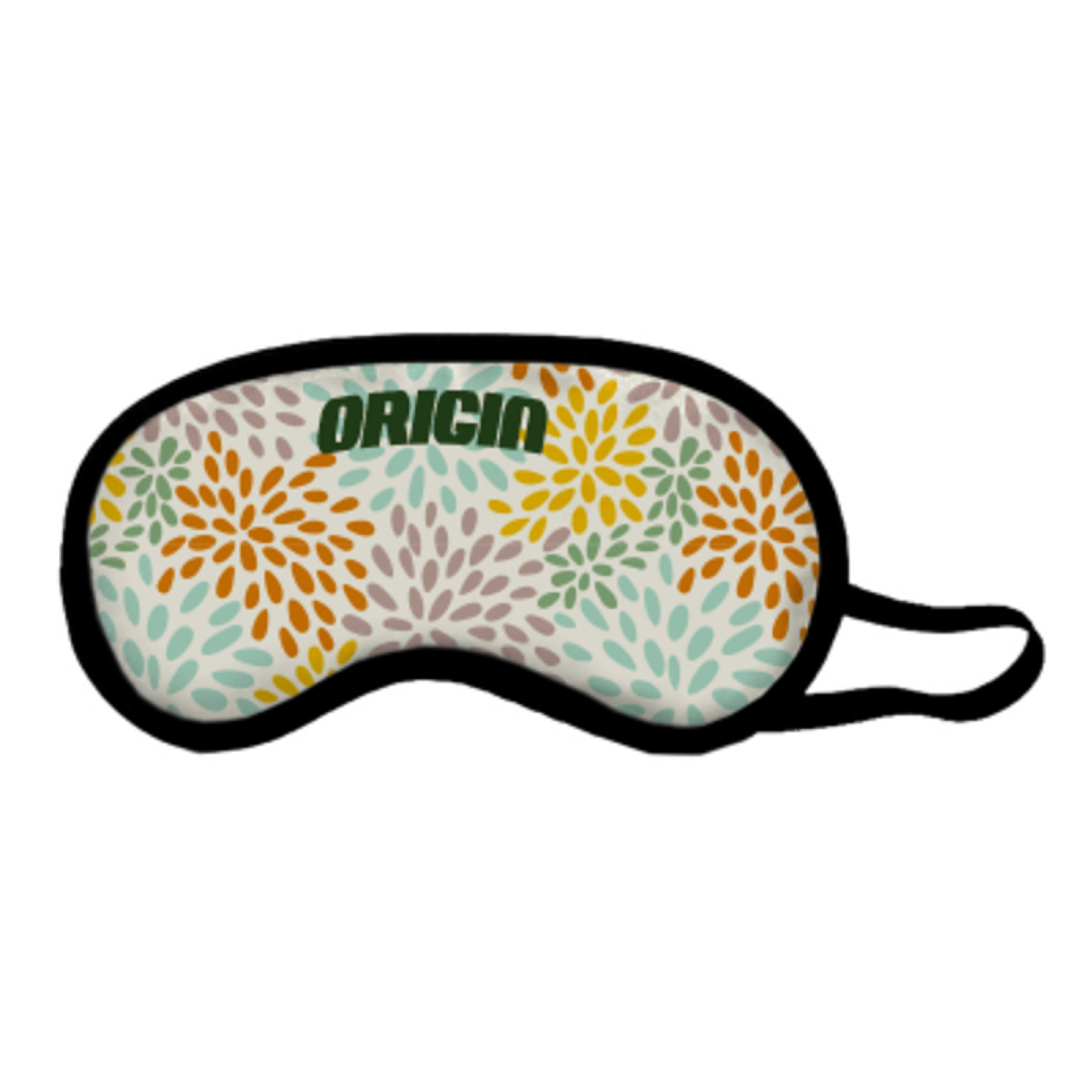 Padded Sleep Eye Mask with Poly Satin - 7 x 4 in - Group Shot - promotional product with custom logo