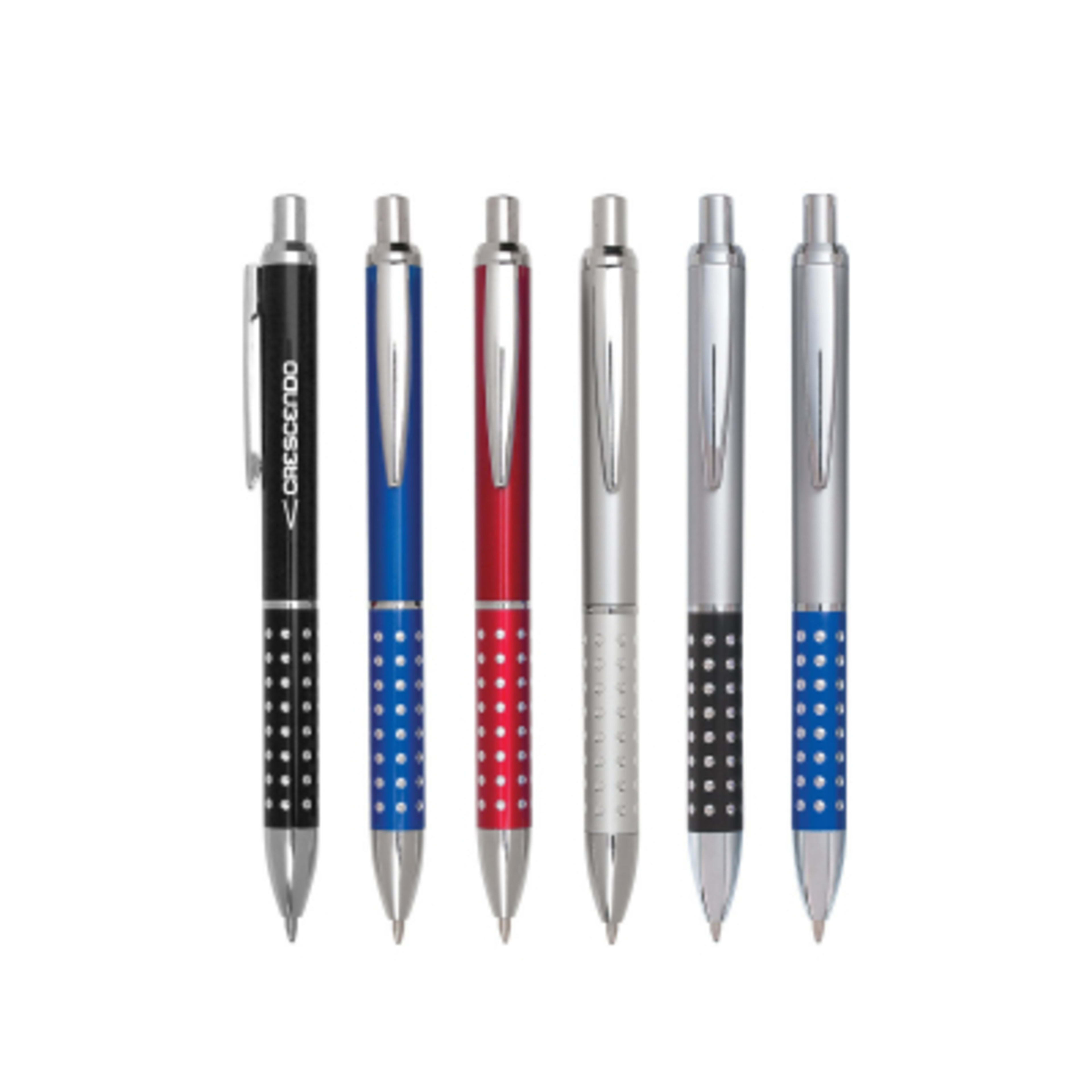 Vegas Ballpoint Pen with Diamond Cut Grip - 5.5 in - Group Shot - product view 2