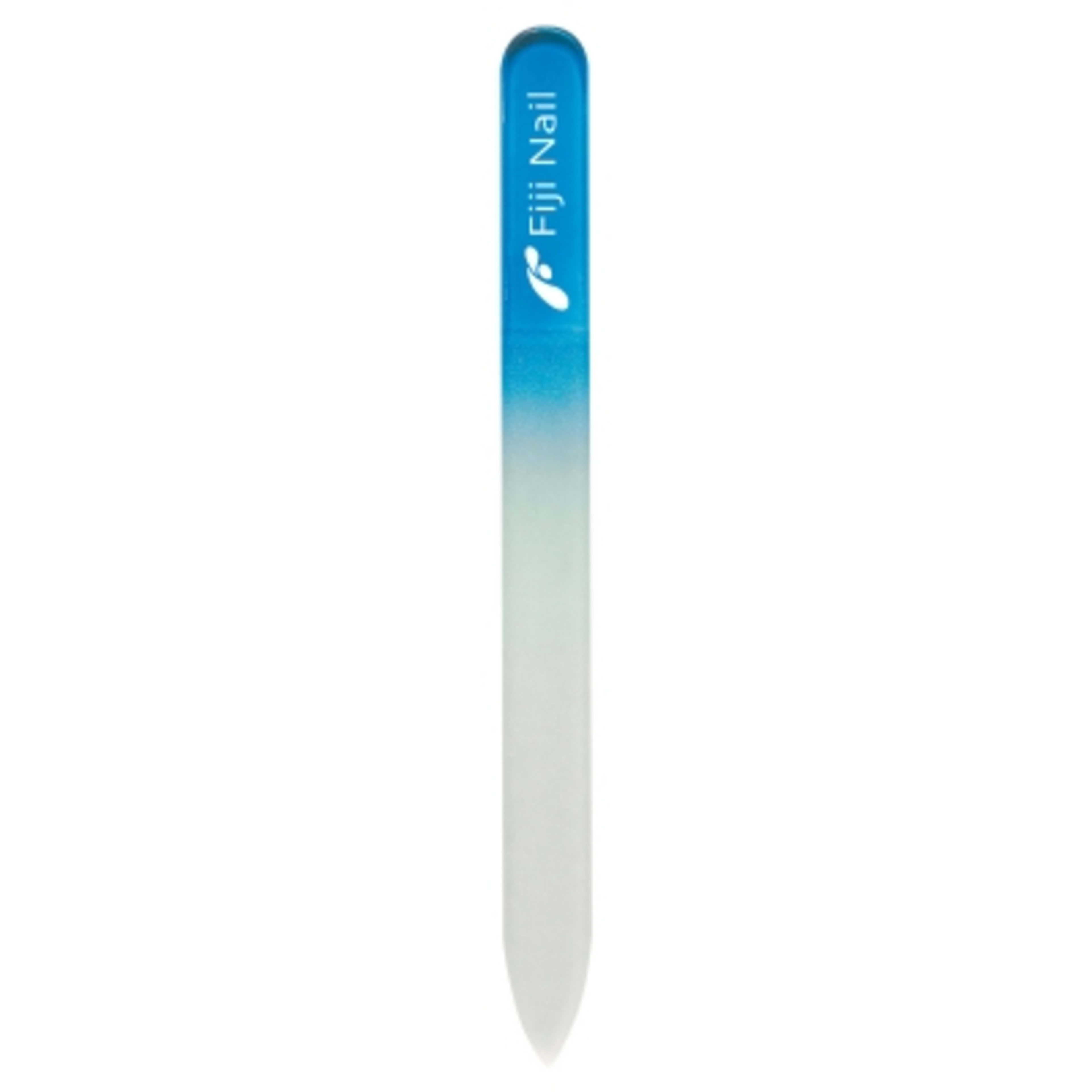 Glass Nail File with Protective Sleeve - 5.5 in - Blue - Silkscreen - promotional product with custom logo