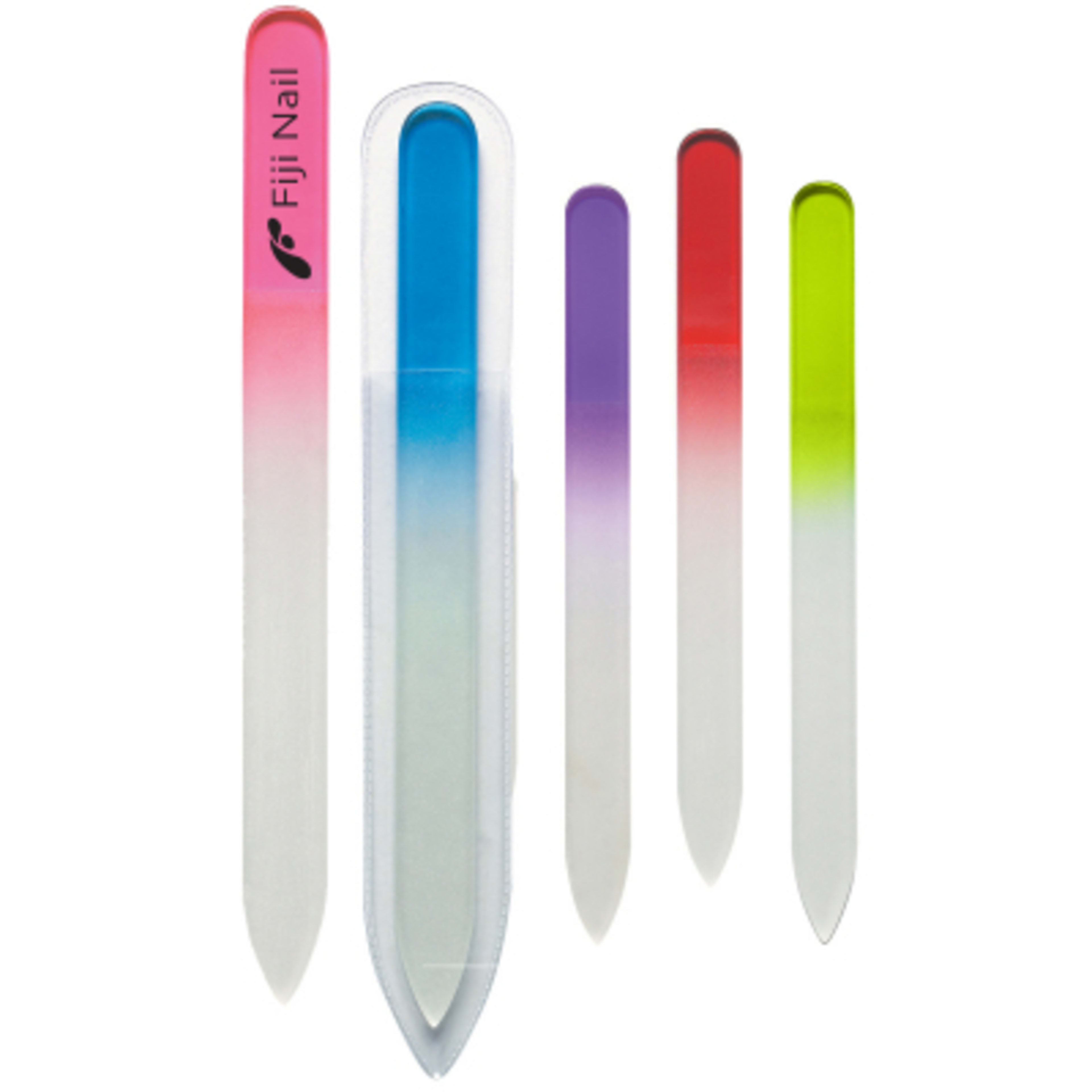 Glass Nail File with Protective Sleeve - 5.5 in - Group Shot - product view 2