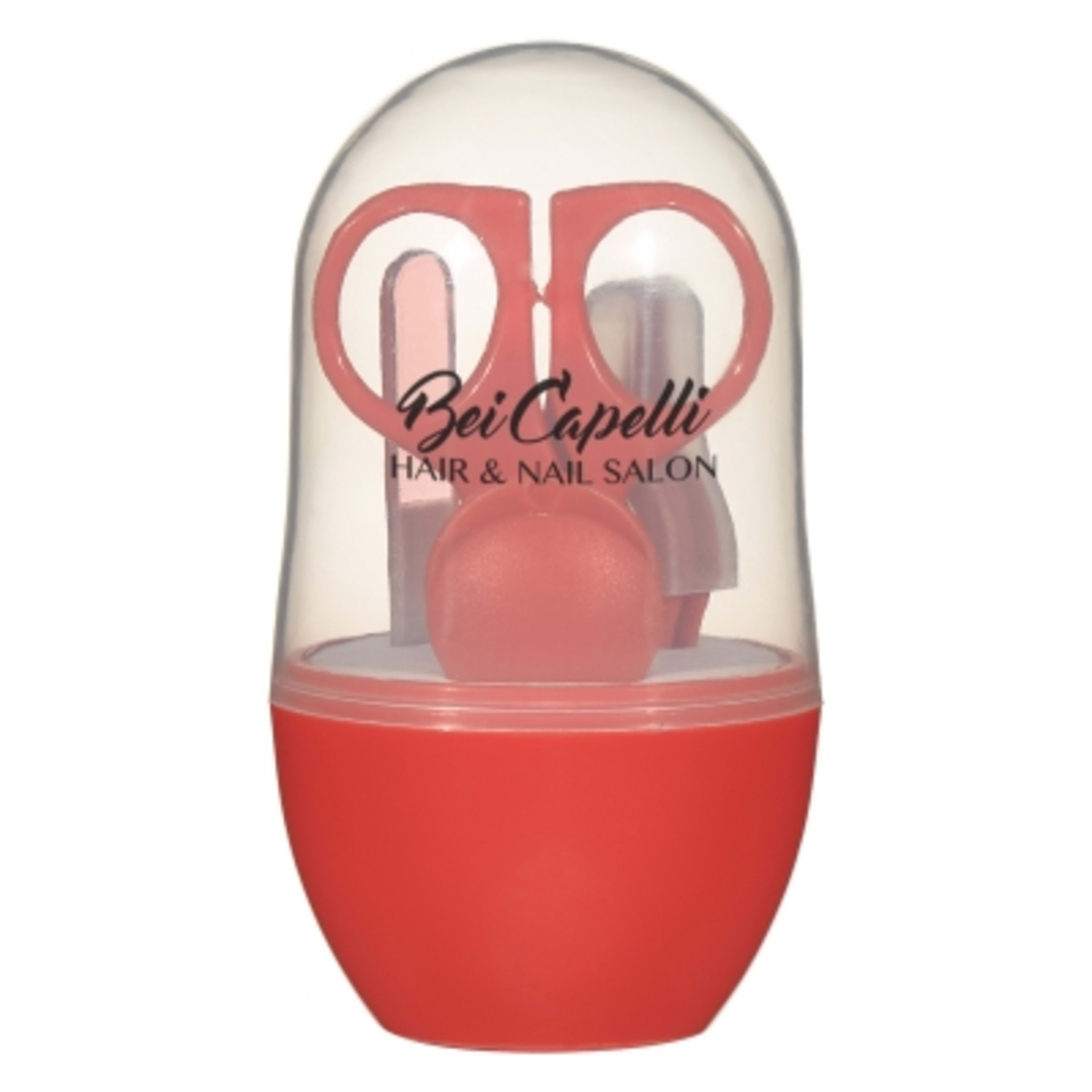 Manicure Kit with Travel Case - 4 x 4.5 in - Red - Padprint - product view 1