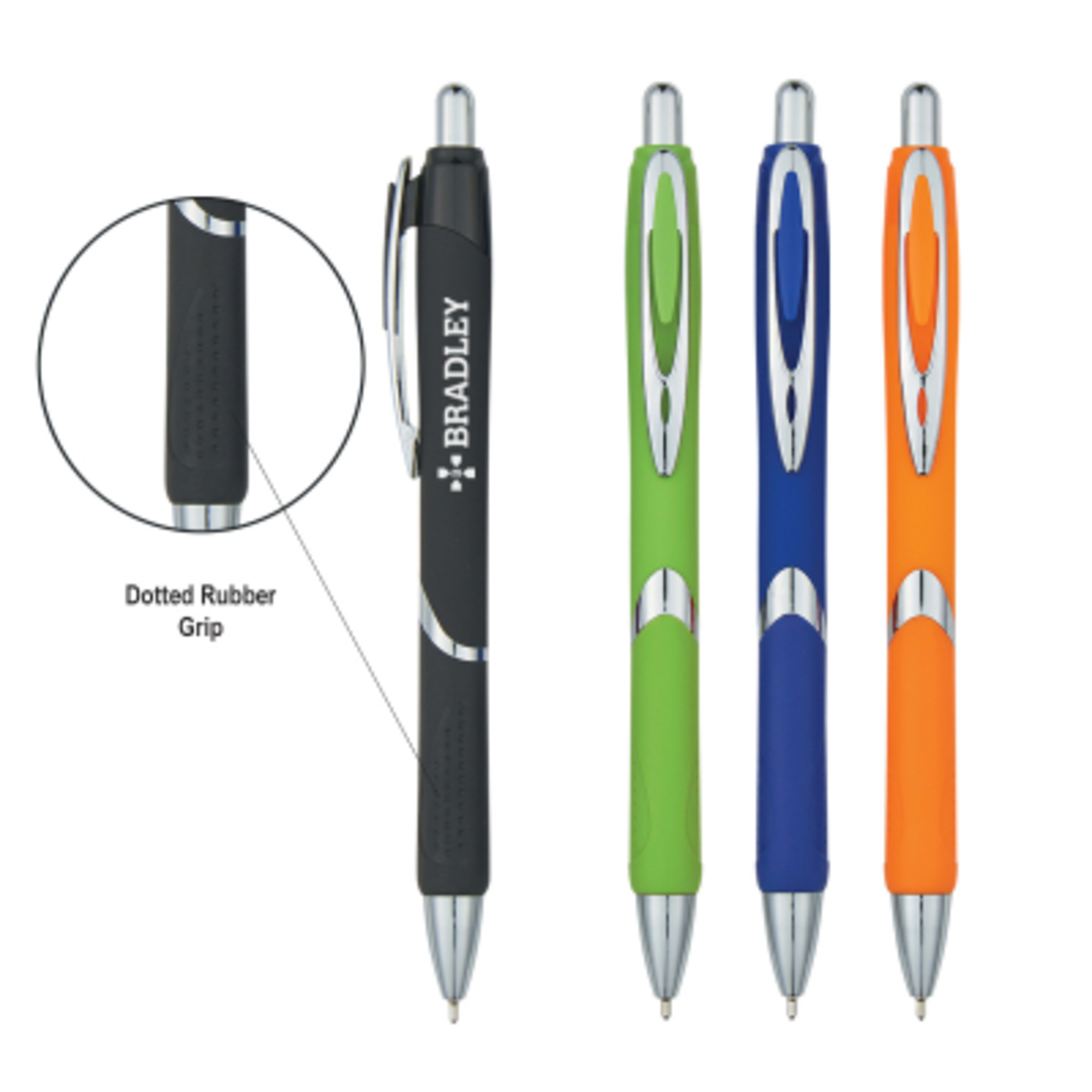 Ballpoint Pen Sleek Write Dotted Grip - 5.5 in - Group Shot - product view 2