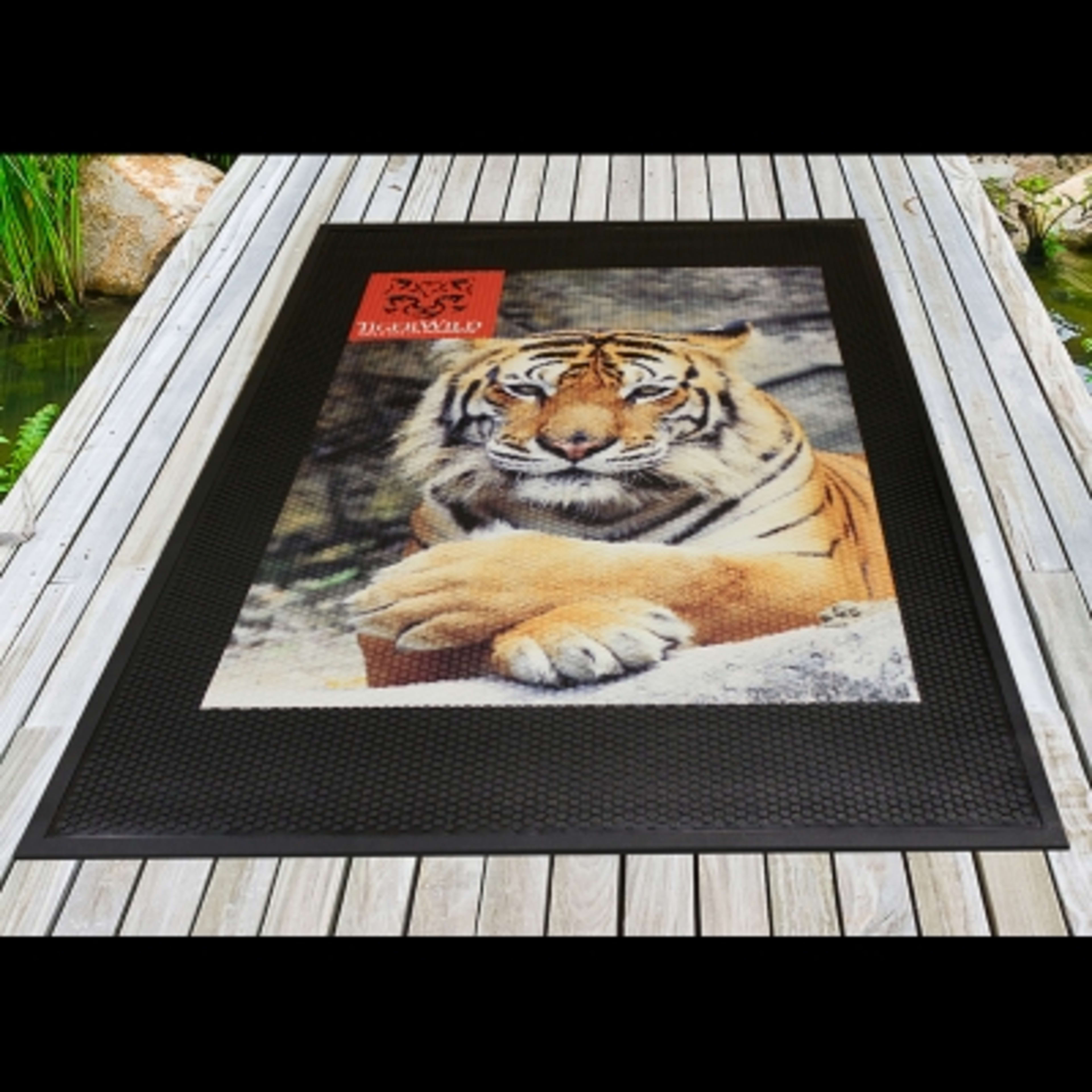SuperScrape Floor Mat Indoor Outdoor Nitrile - 3 x 5 ft - Image - promotional product with custom logo