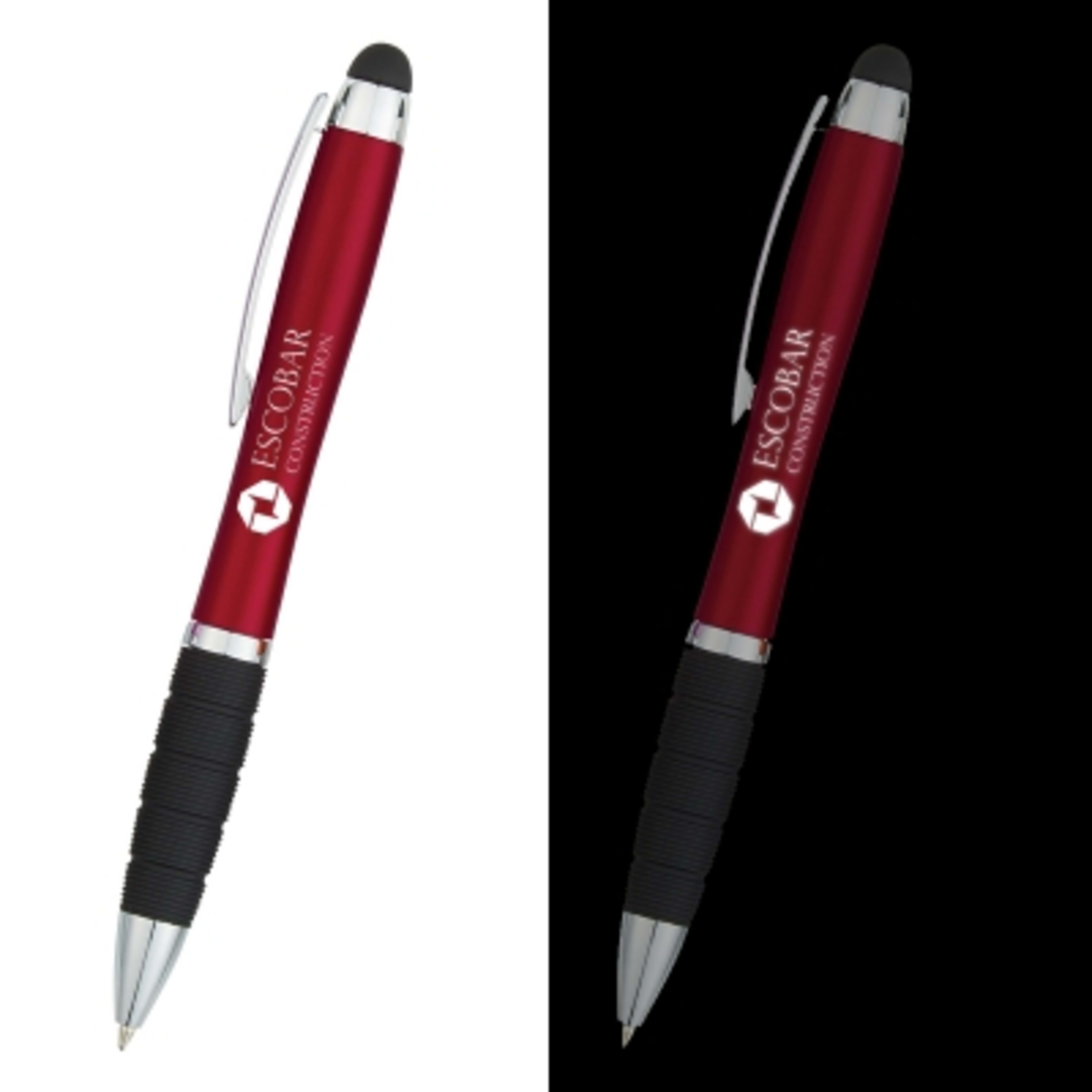 Light Stylus Pen Recycled ABS LED - 5.5 in - Red - Glow Laser - product view 2