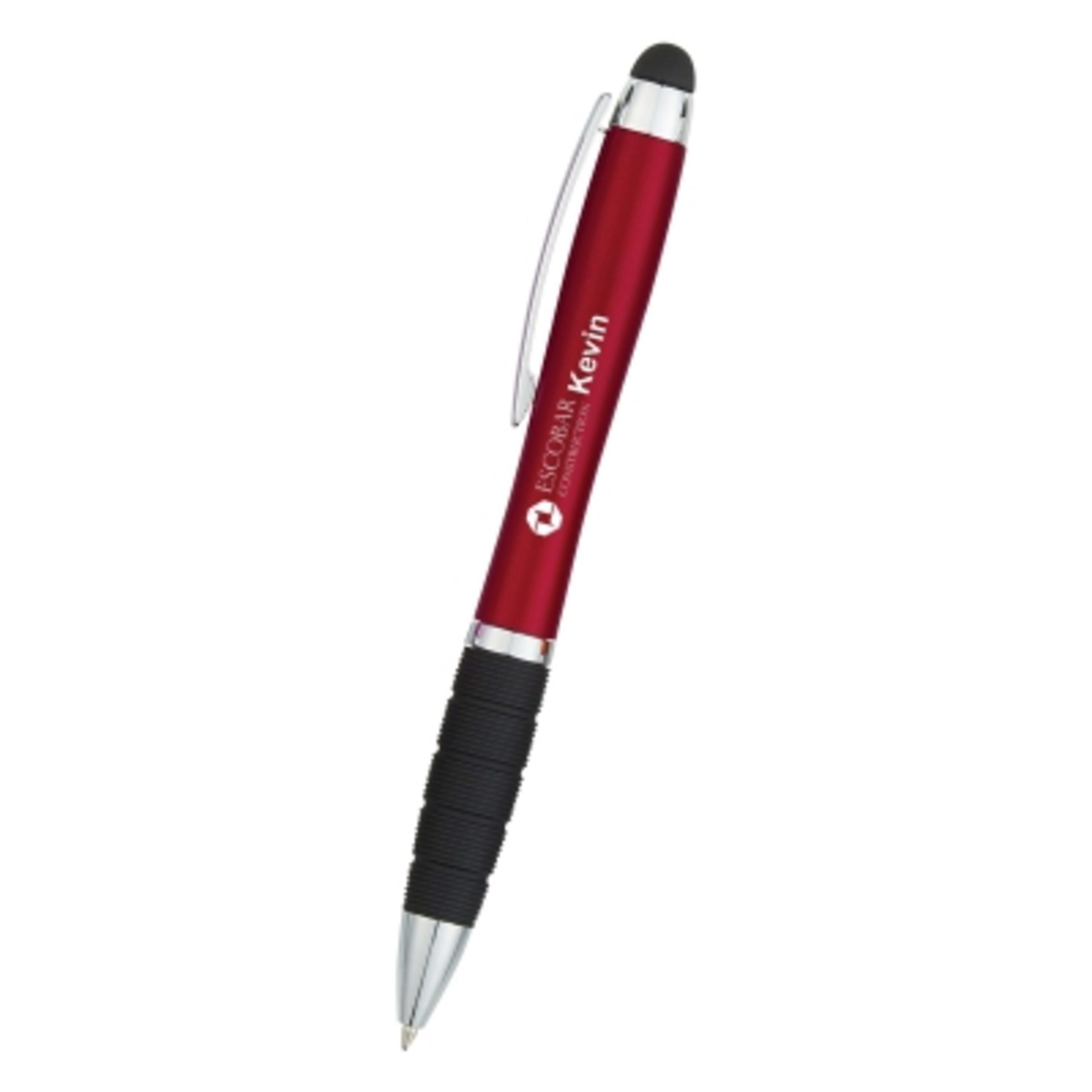 Light Stylus Pen Recycled ABS LED - 5.5 in - Red - Personalization Laser - product view 3