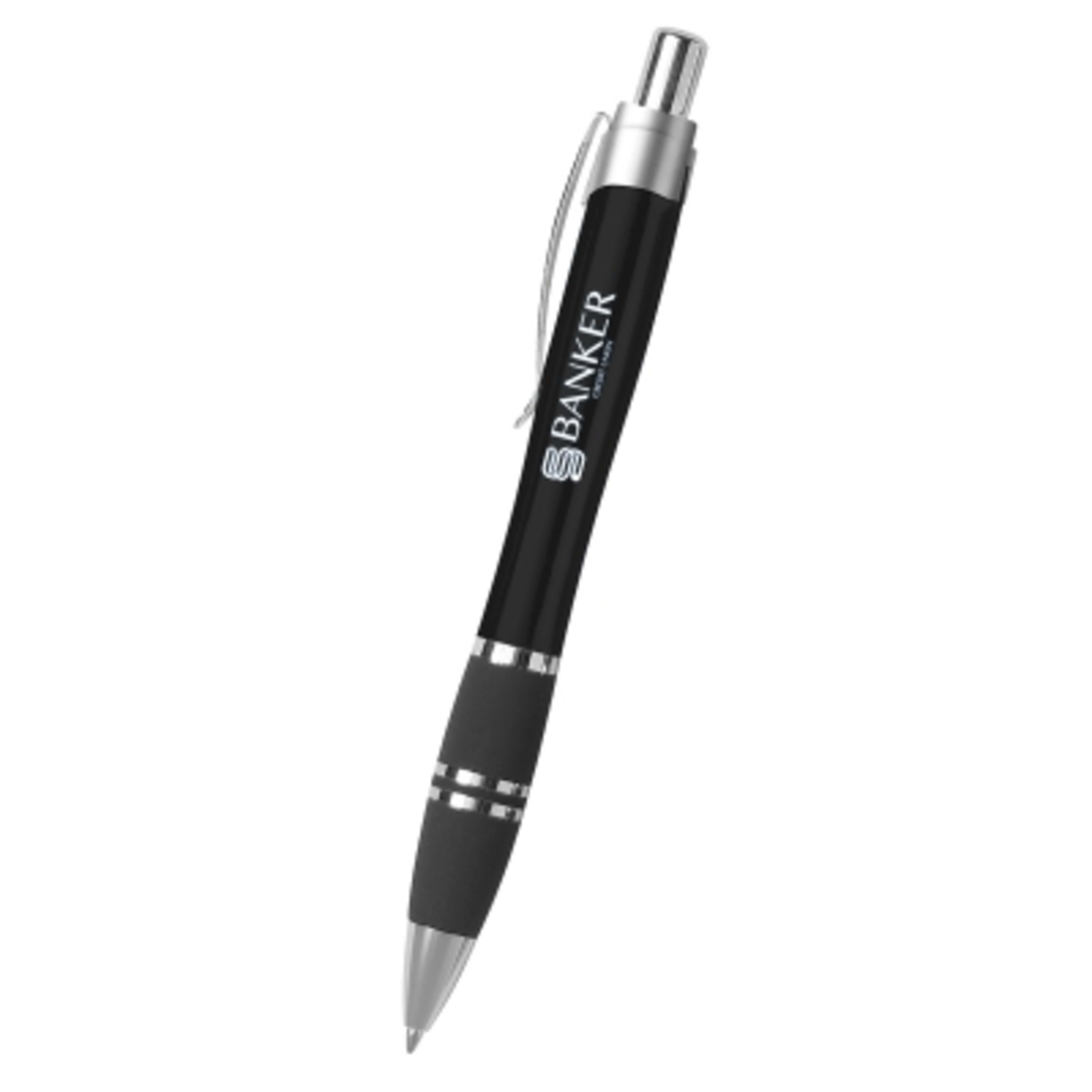 Ballpoint Pen with Rubber Grip - 5.5 in