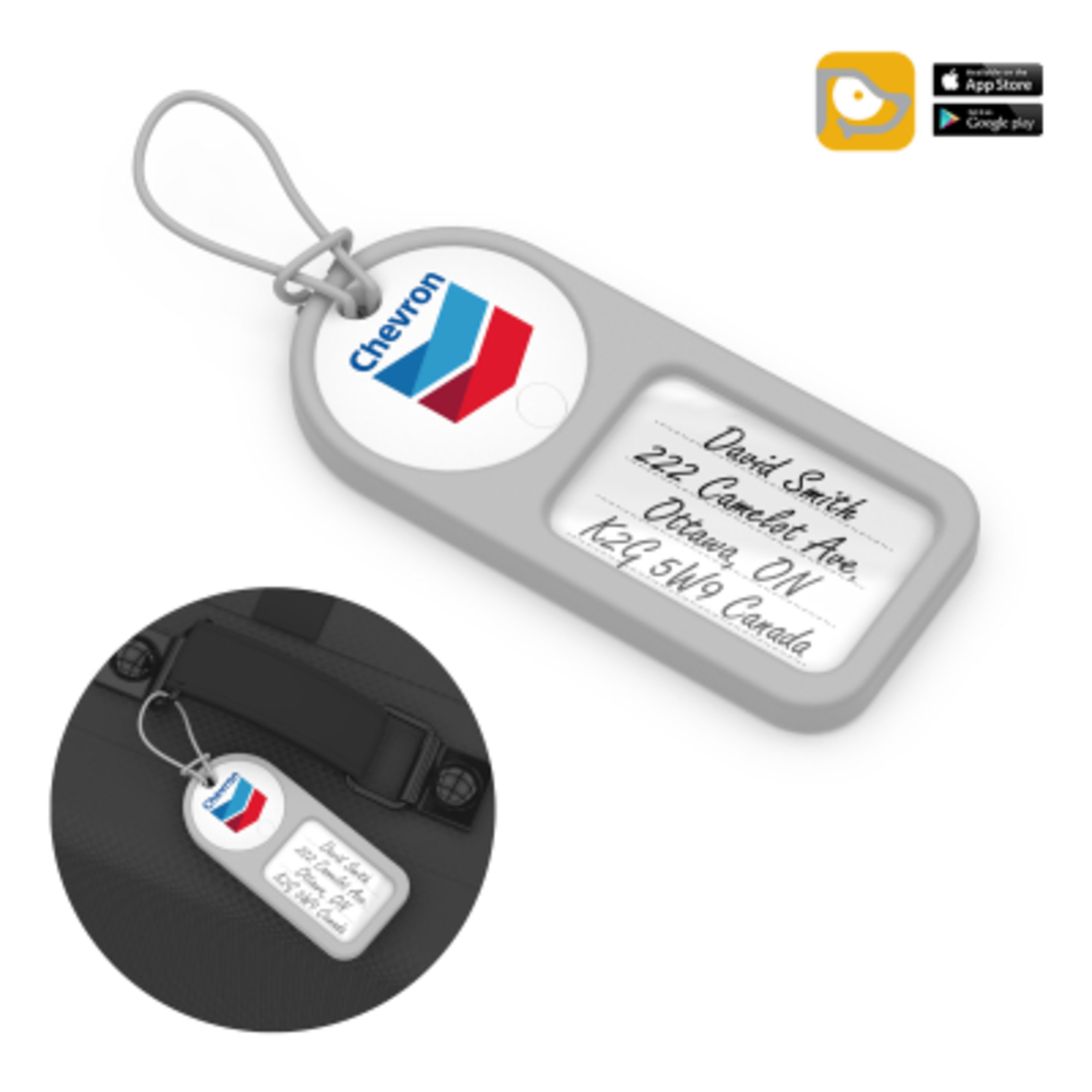 Bluetooth Tracker SpotScout Two-Way Alarm - 3.74 x 1.69 in - White - 4CP - product view 1