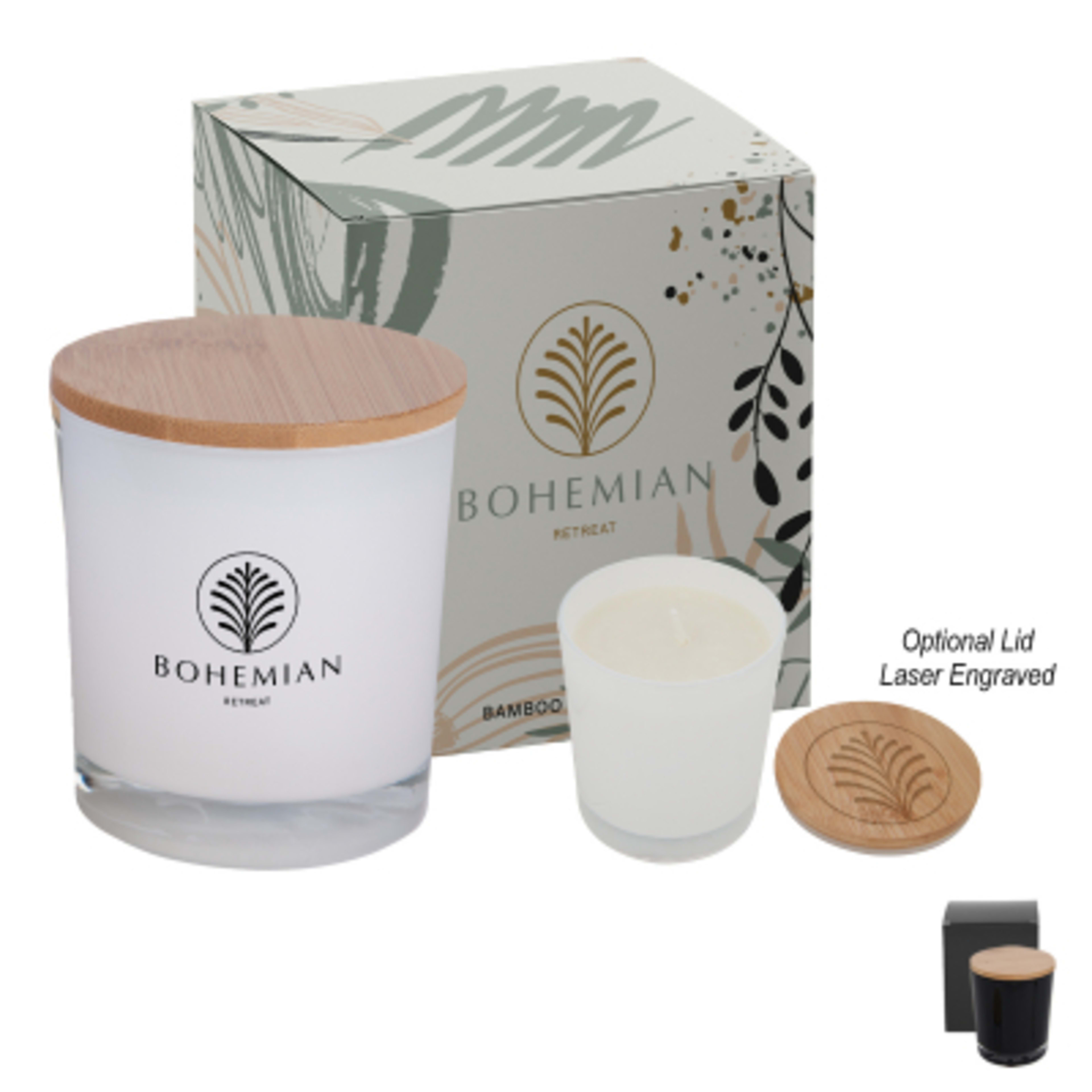 Soy Candle Gift Set with Custom Box - 2⅝ x 3½ in - Group Shot - product view 1