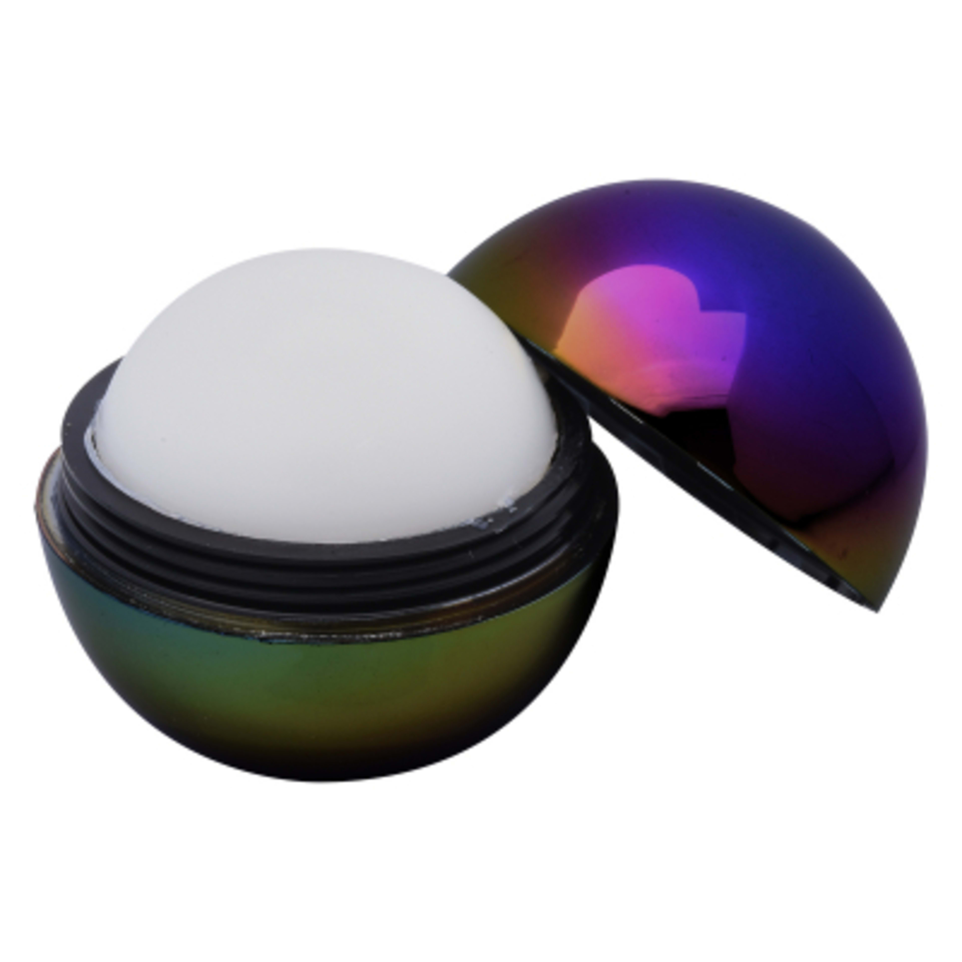 Lip Moisturizer Ball Vanilla Metallic Rainbow - 1½ in - RAI/NBO - Inset - product view 3