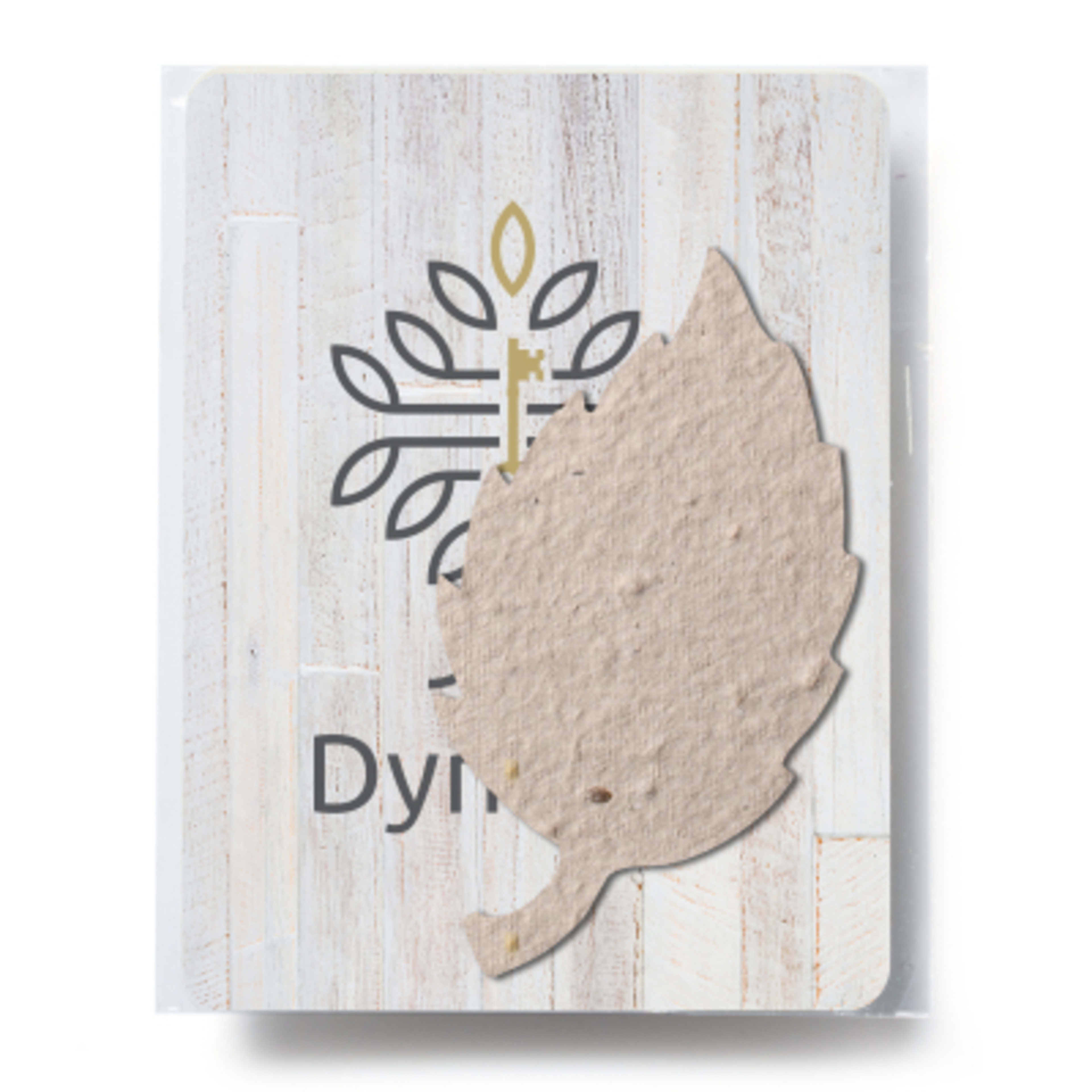 Plantable Gift Pack Aspen Shaped Wildflower - 3 x 4 in - Group Shot - promotional product with custom logo