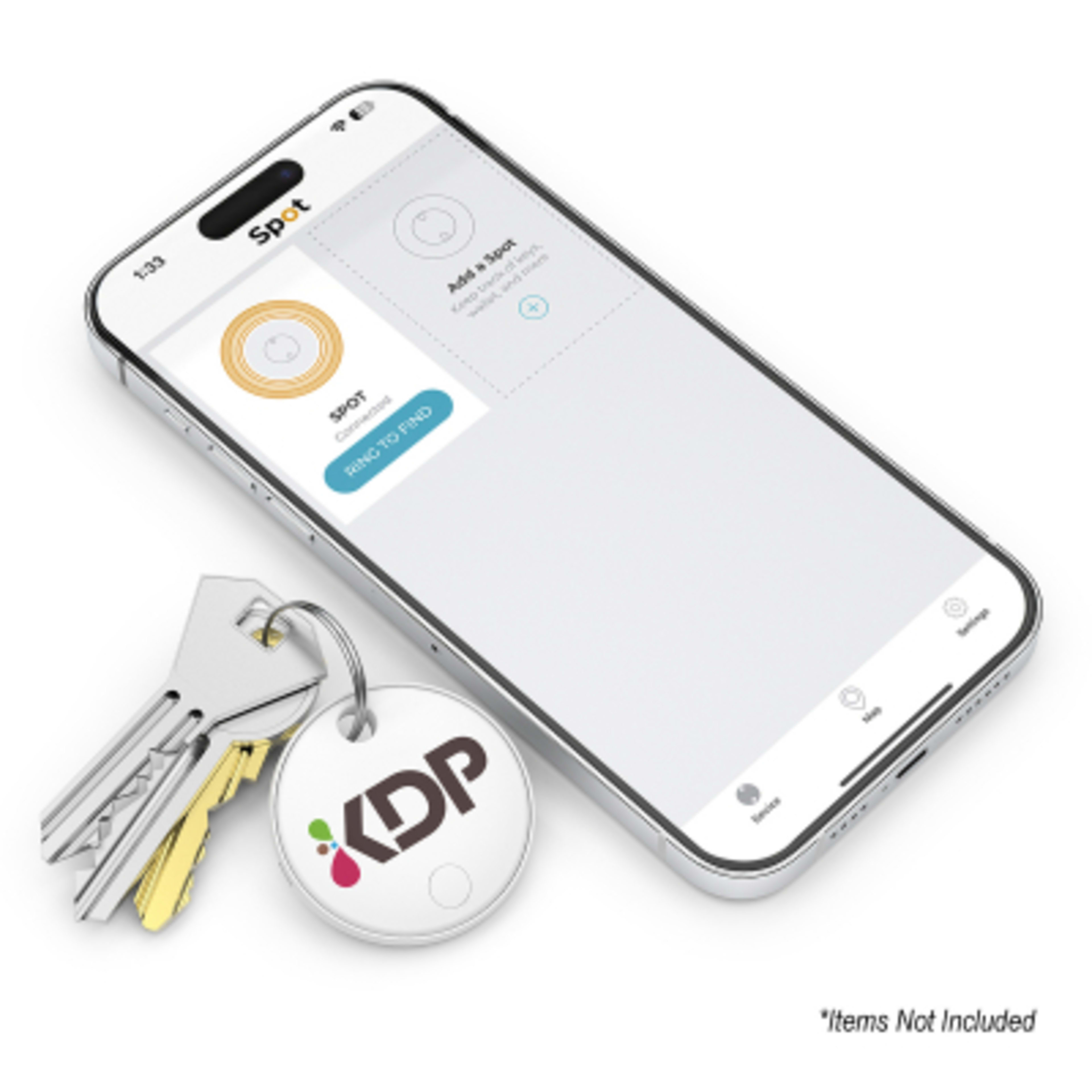 Bluetooth Tracking Device with Two-Way Finding - 1.6 in