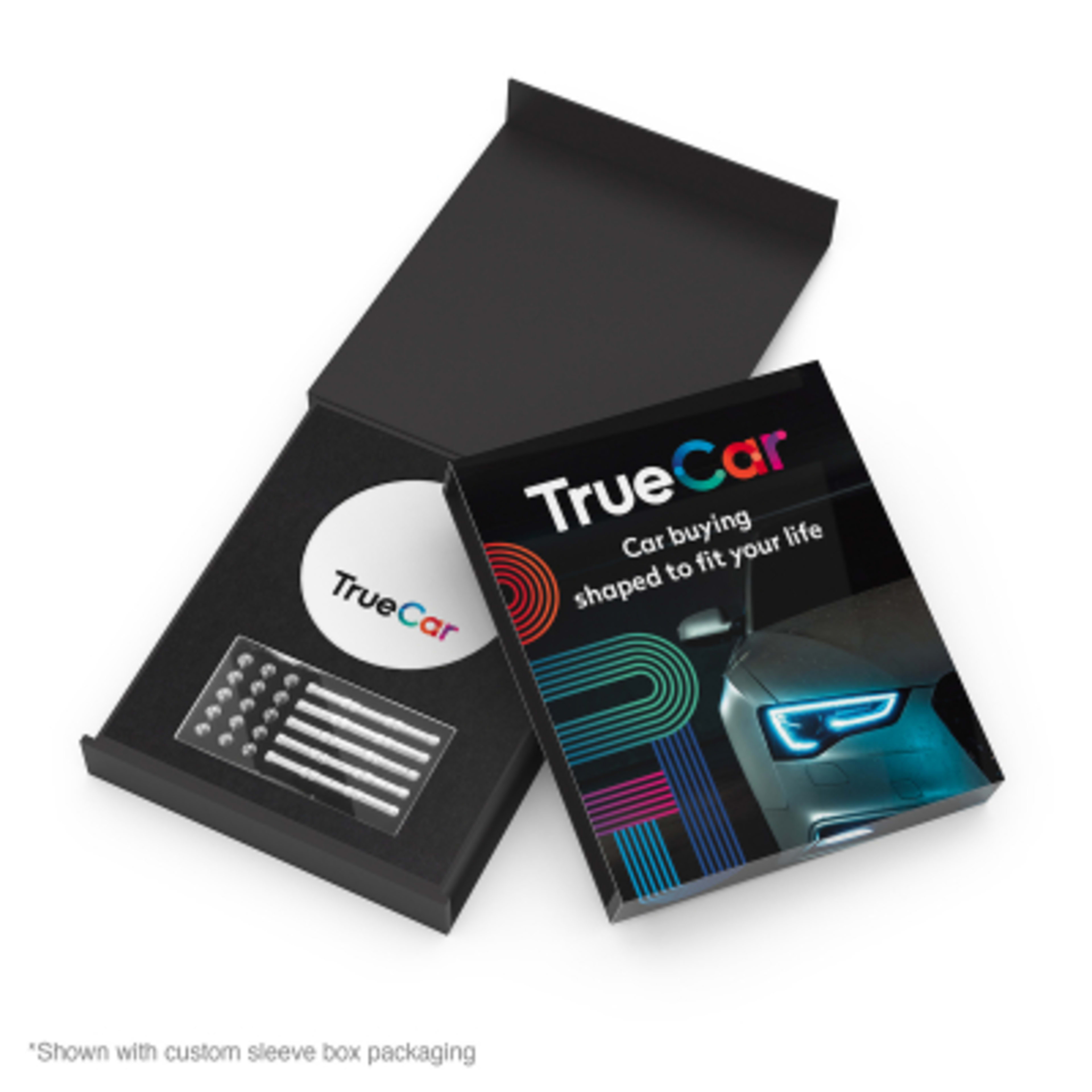 Magnetic Desktop Sculpture with 30 Bars 15 Bearings - 4.75 in - White - 4CP Custom Sleeve - product view 3