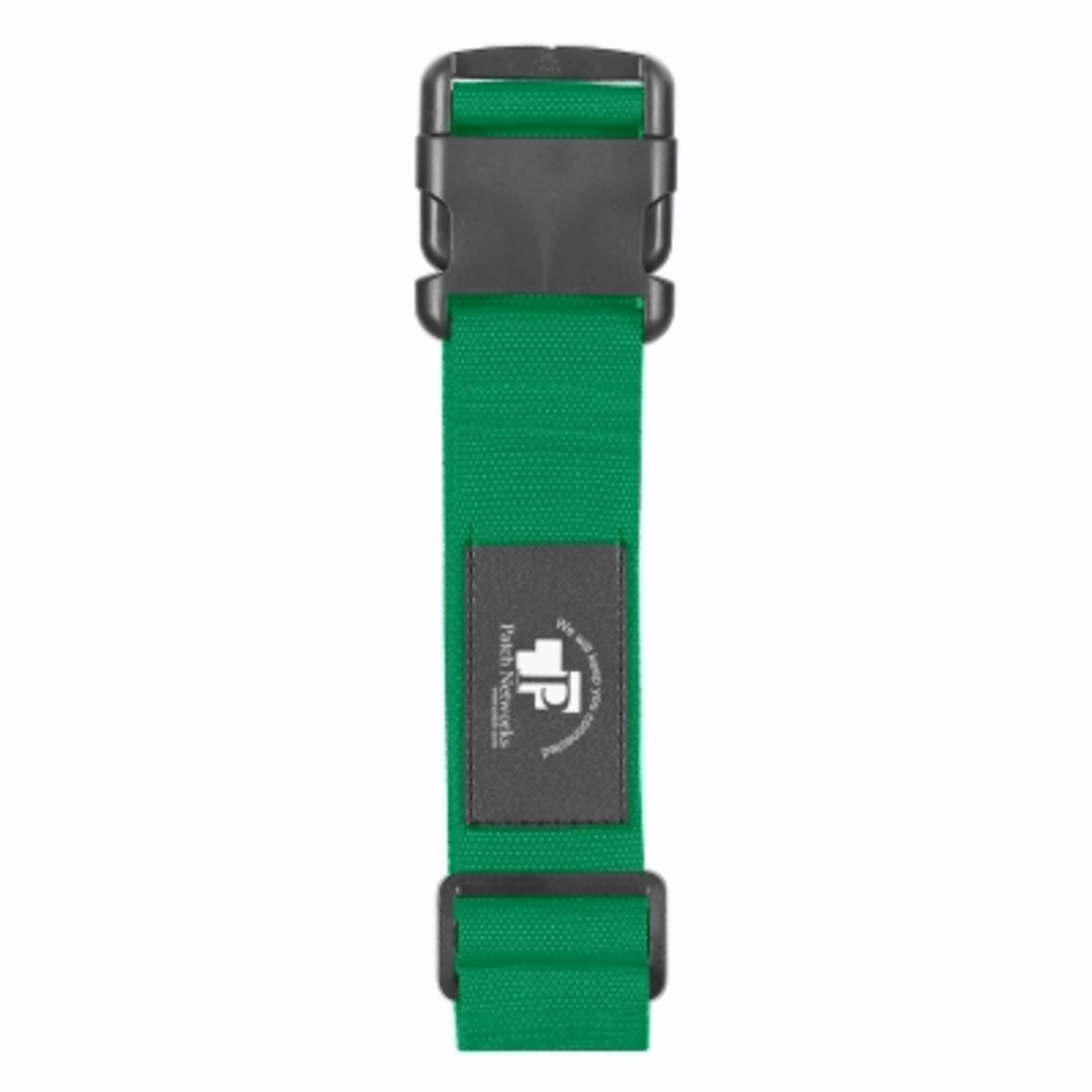 Luggage Strap Adjustable with ID Pocket - 71 x 2 in - Green - Padprint - product view 1